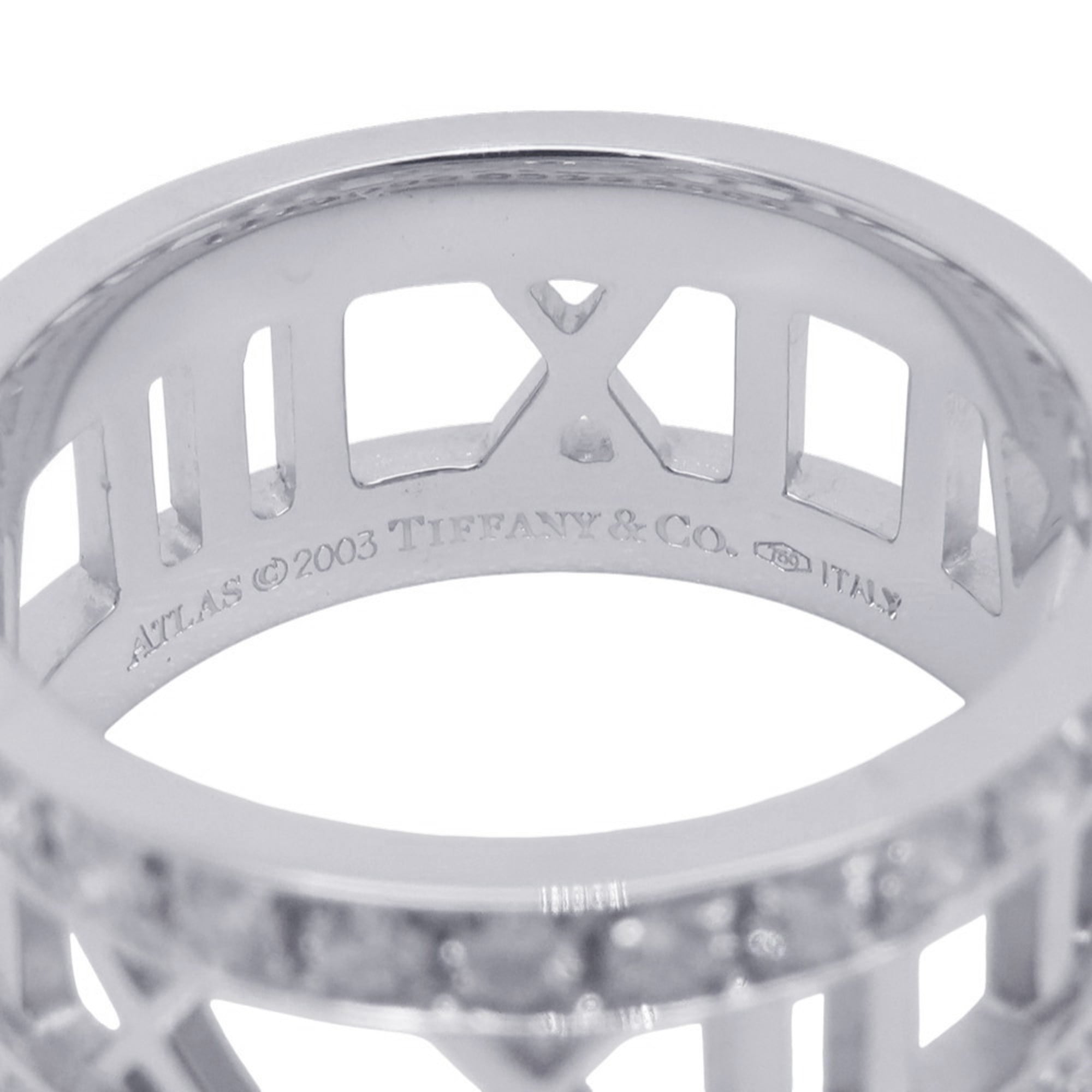 Tiffany Atlas White Gold (18K) Band Ring (Pre-Owned)