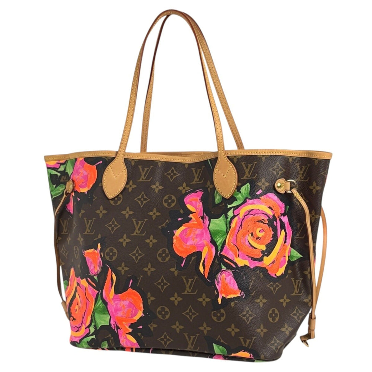 Louis Vuitton Brown Monogram Rose Shoulder Bag Tote Bag (Pre-Owned)