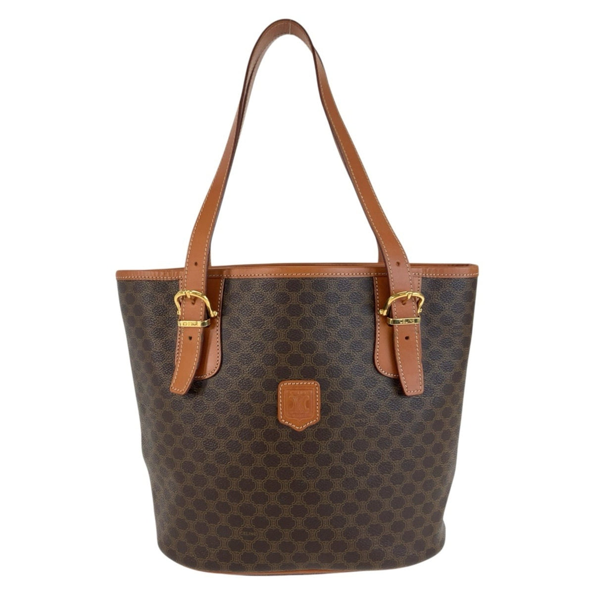 Celine Brown Pvc Leather Shoulder Bag Tote Bag (Pre-Owned)