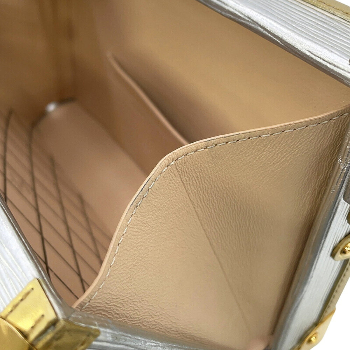 Louis Vuitton Epi Electric Gold Silver Clutch Bag Handbag Shoulder Bag (Pre-Owned)