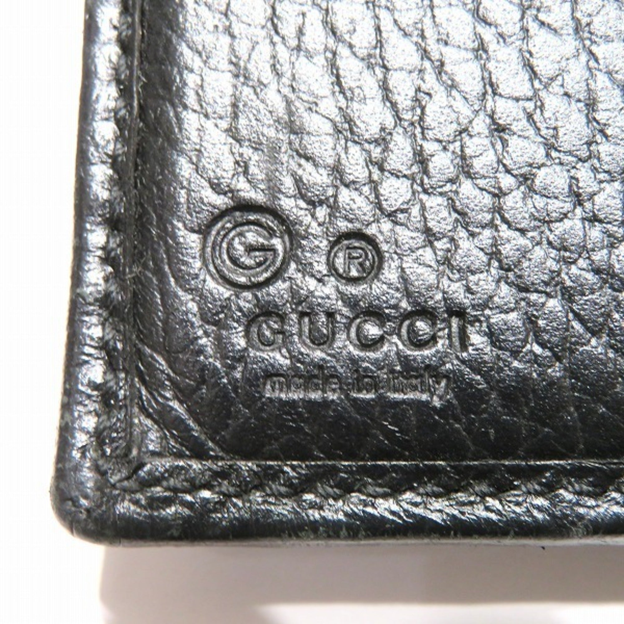 Gucci Black Leather Wallet (Tri-Fold) (Pre-Owned)