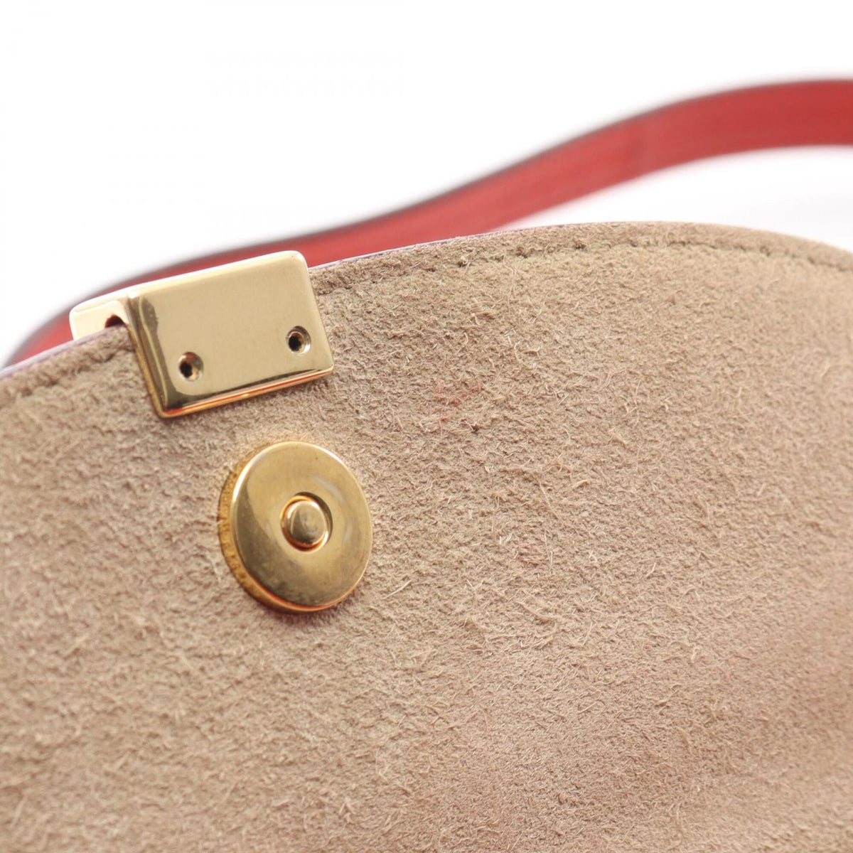 Chloé Red Color Leather Shoulder Bag (Pre-Owned)