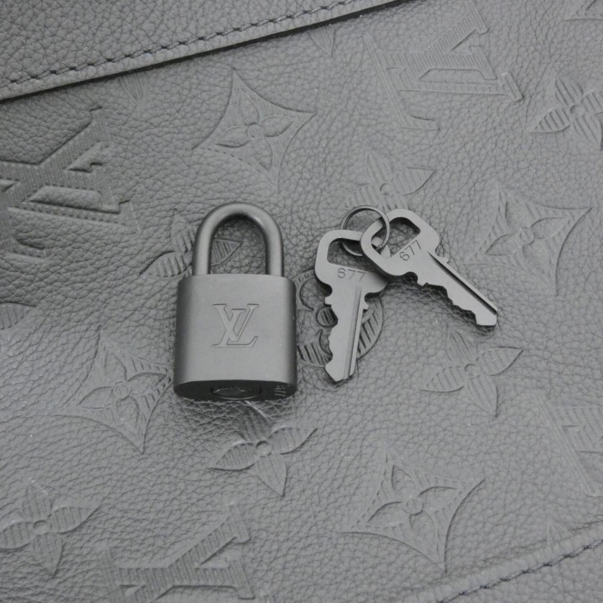 Louis Vuitton Taurillon Black Leather Boston Bag (Pre-Owned)