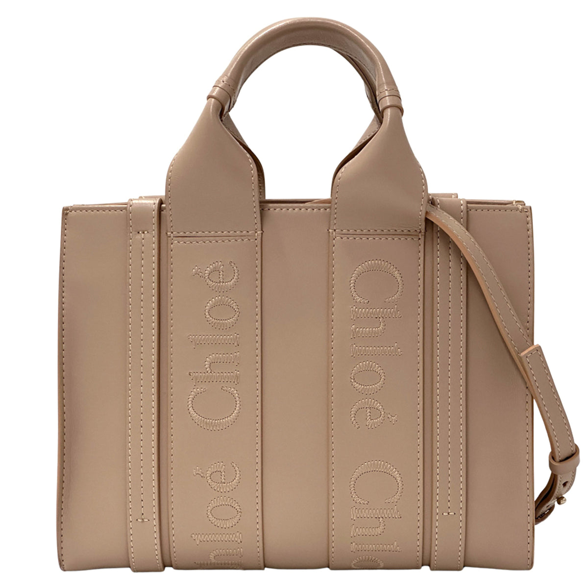 Chloé Pink Leather Handbag Shoulder Bag Tote Bag (Pre-Owned)
