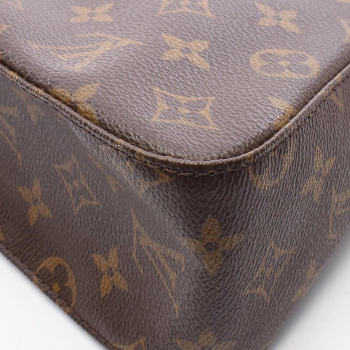Louis Vuitton Brown Coated Canvas Pvc Monogram Leather Handbag (Pre-Owned)