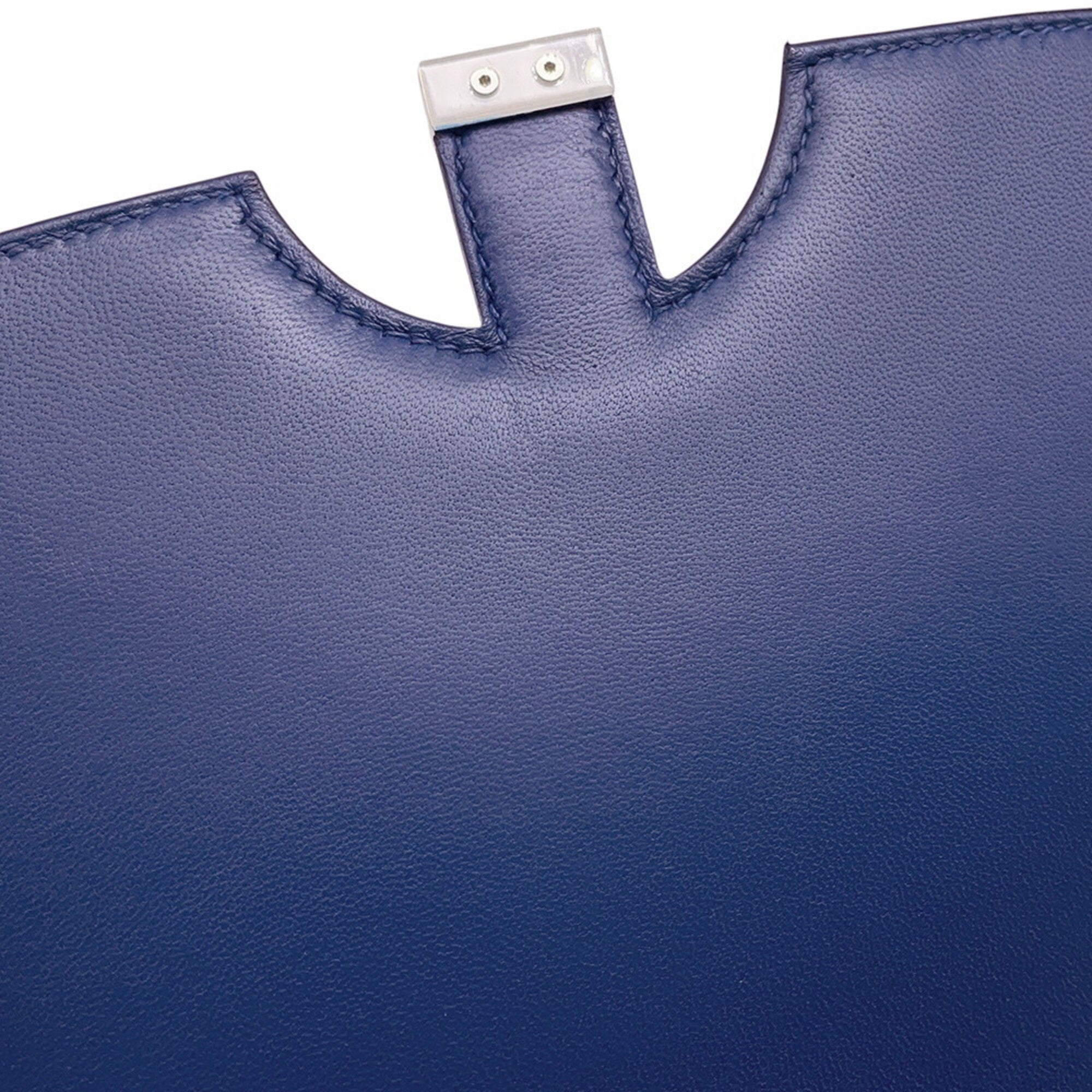 Hermes Kara Blue Handbag Shoulder Bag (Pre-Owned)
