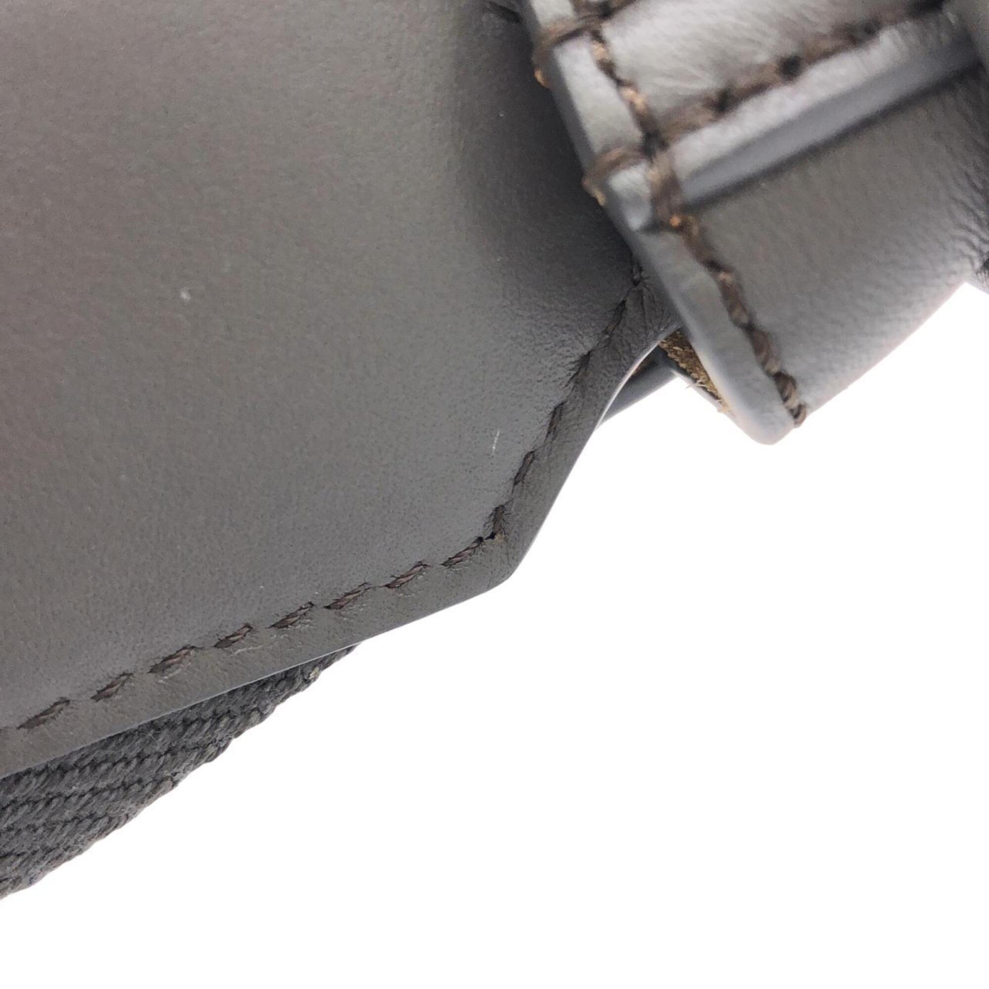 Loewe Dark Gray Leather Shoulder Bag (Pre-Owned)