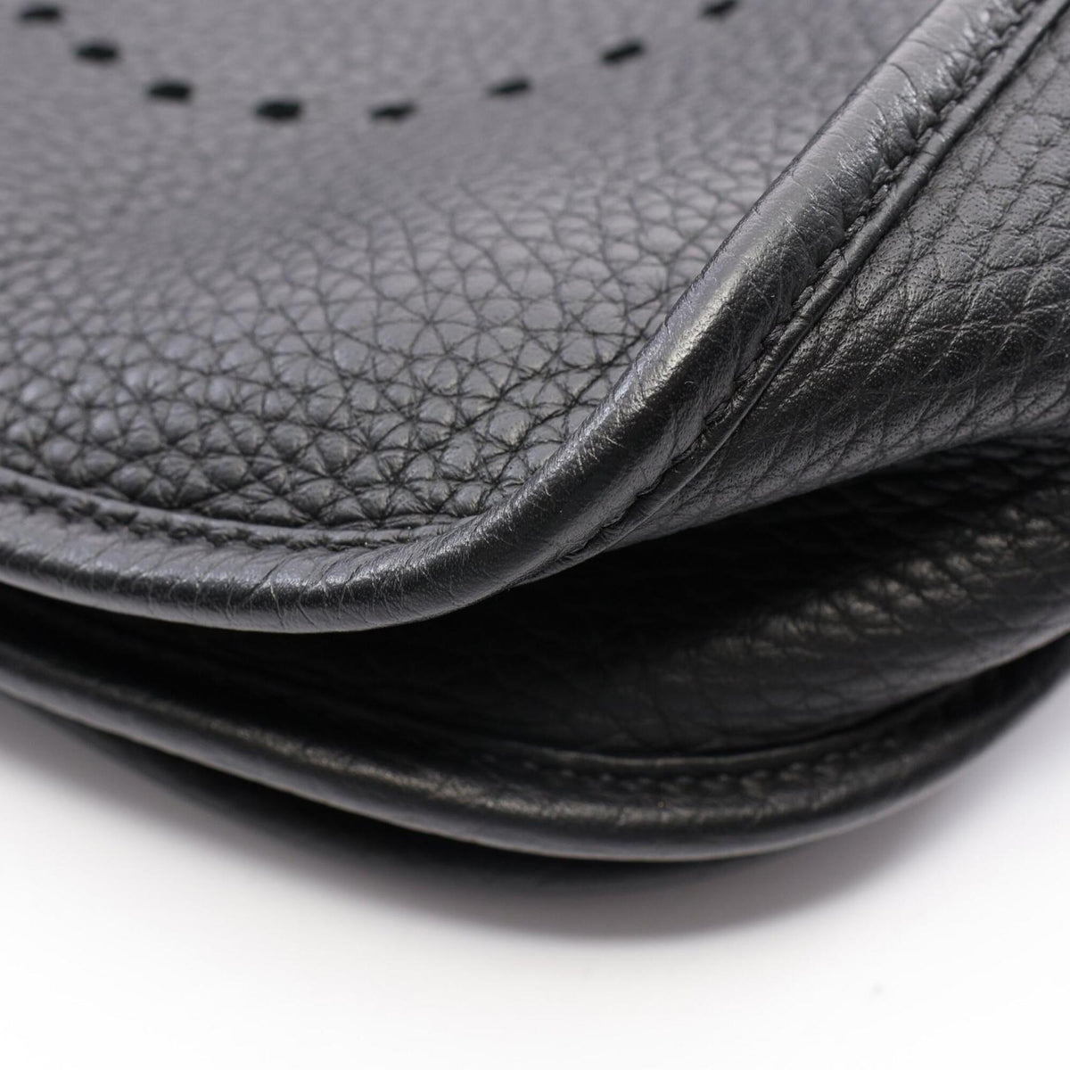 Hermes Black Taurillon Clemence Leather Handbag Shoulder Bag (Pre-Owned)