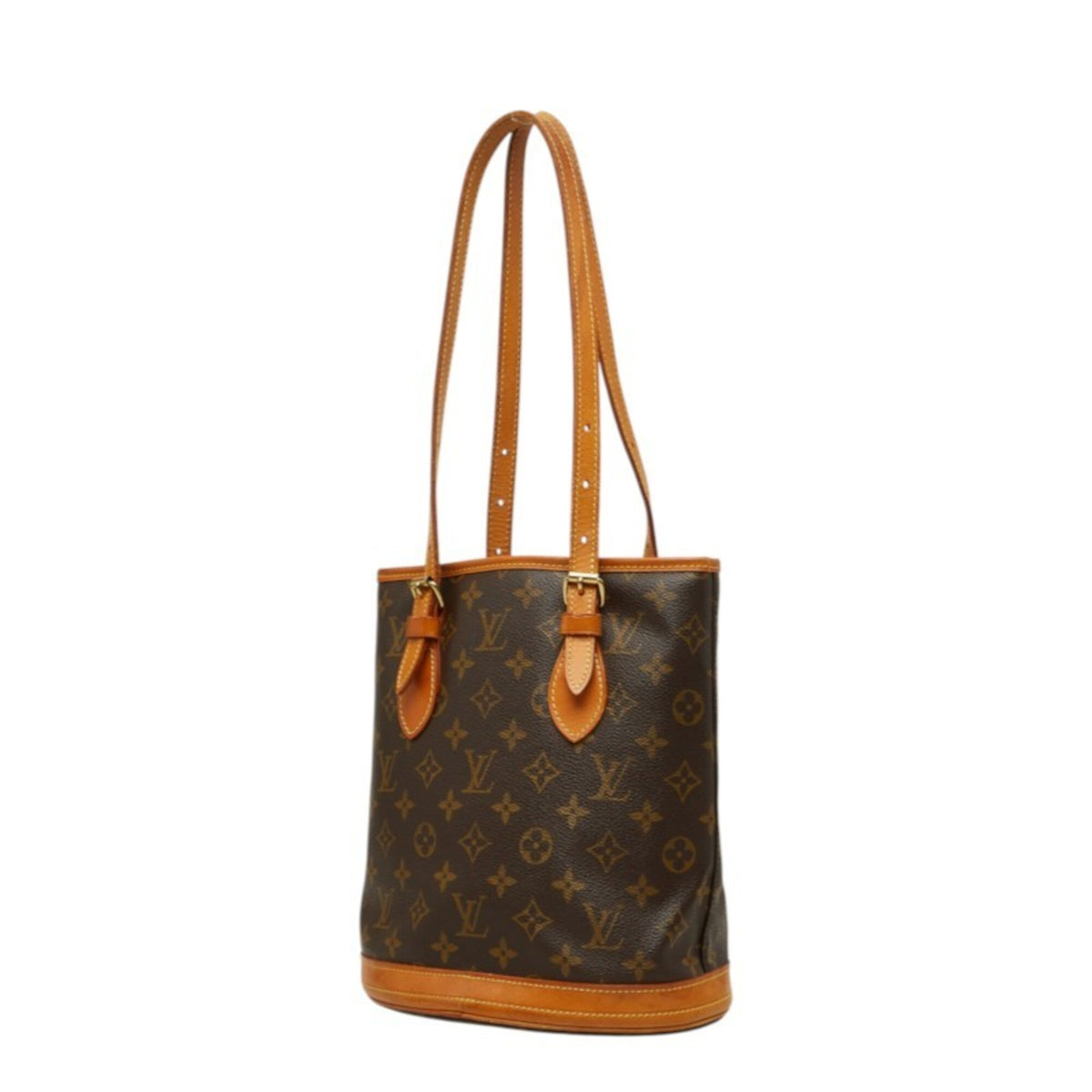 Louis Vuitton Brown Pvc Leather Pouch Shoulder Bag (Pre-Owned)