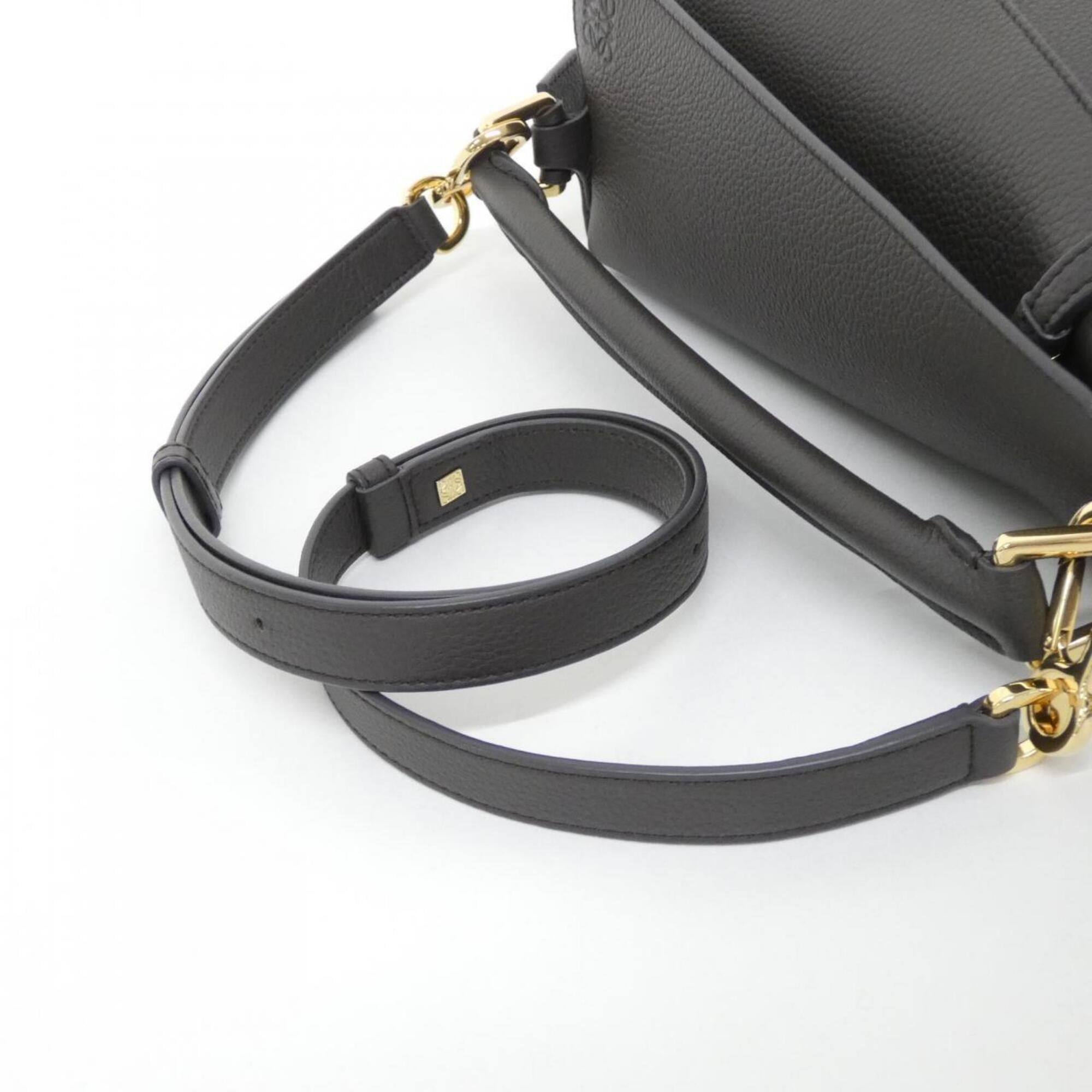 Loewe Dark Gray Leather Handbag (Pre-Owned)