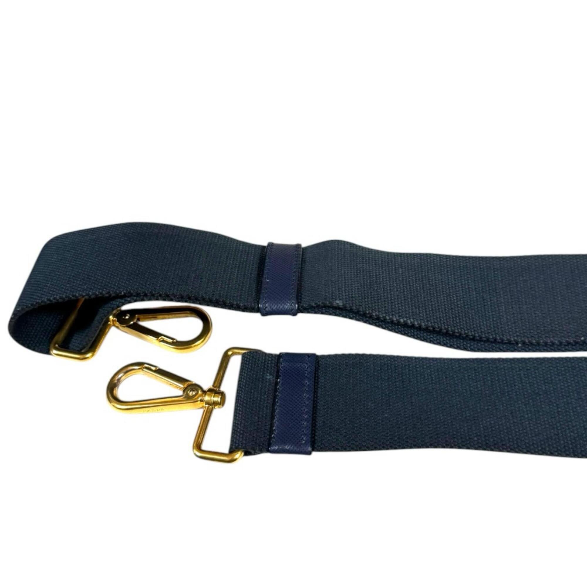 Prada Blue Denim Shoulder Bag (Pre-Owned)