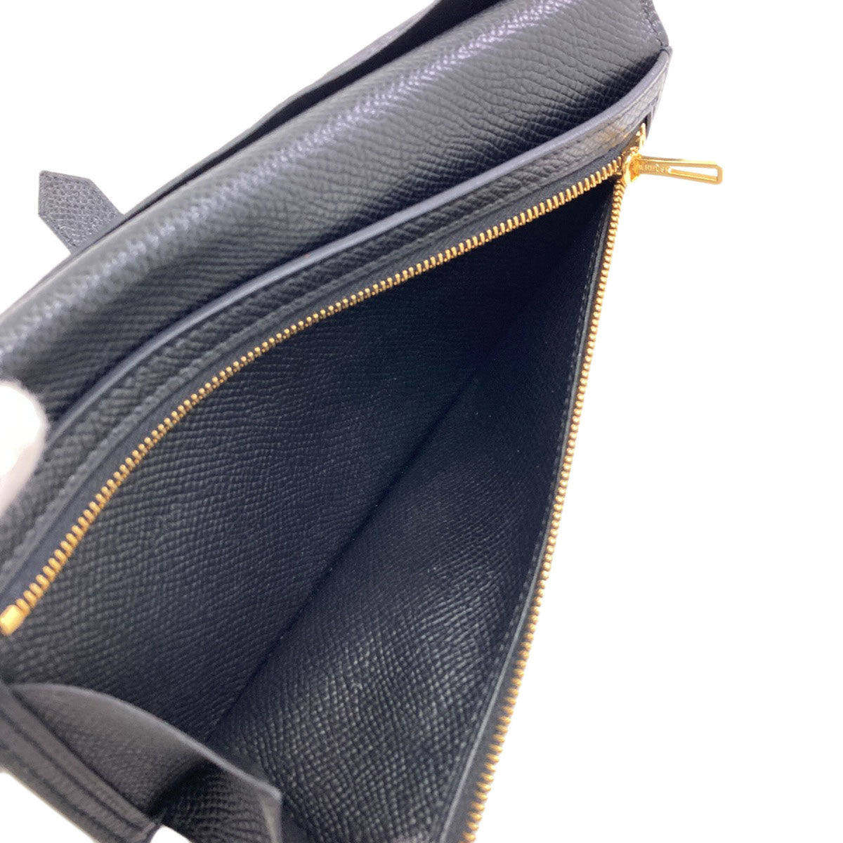 Hermes Black Epsom Leather Long Wallet (Bi-Fold) (Pre-Owned)