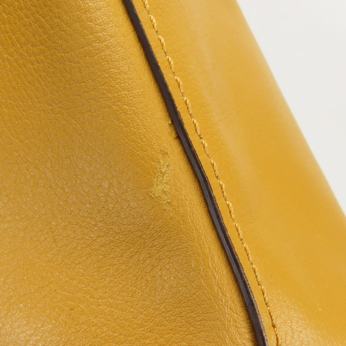 Coach Mustard Leather Tote Bag (Pre-Owned)