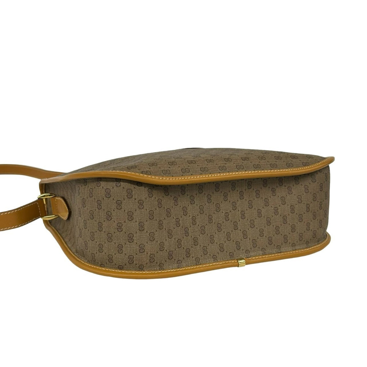 Gucci Brown Leather Pvc Pochette Shoulder Bag (Pre-Owned)