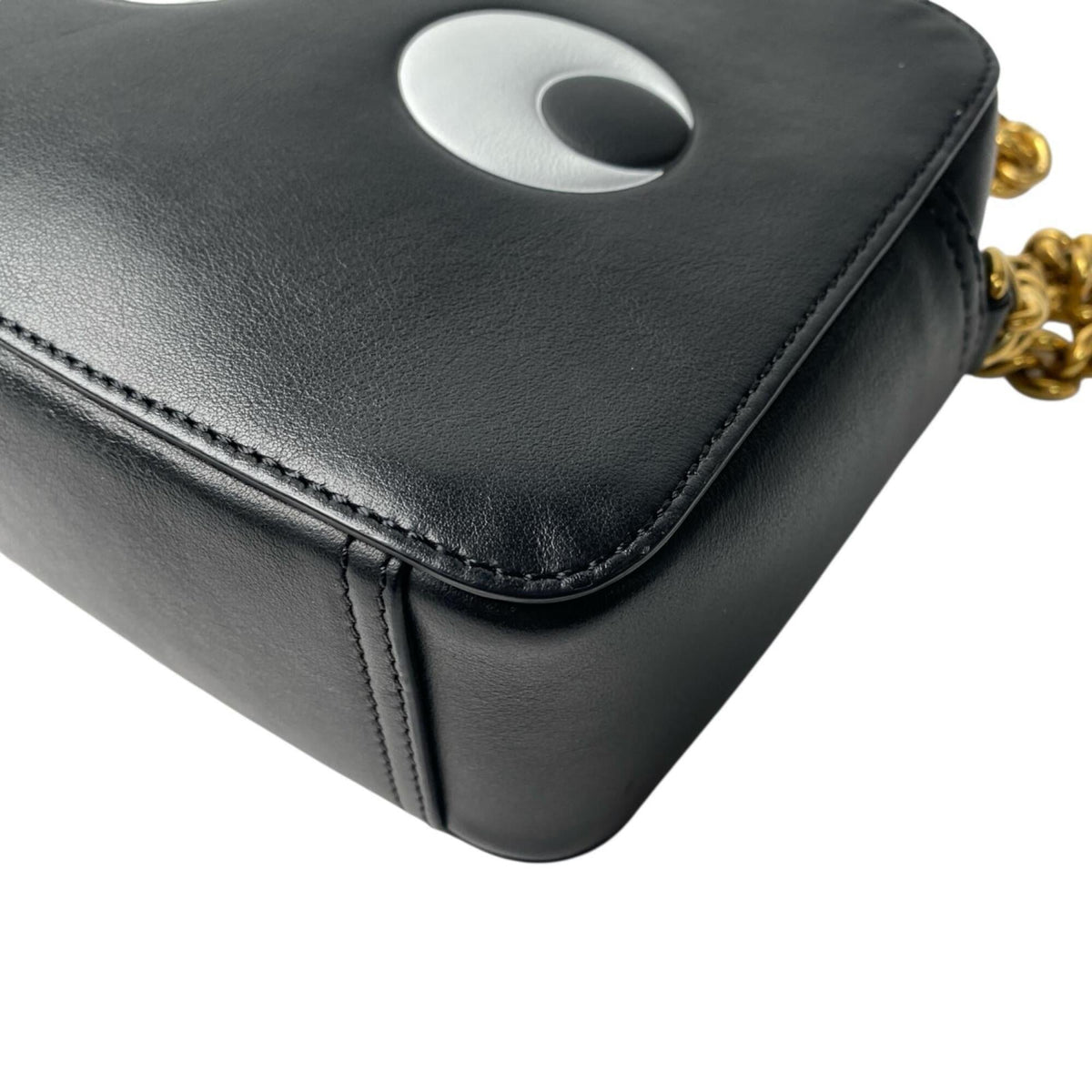 Anya Hindmarch Black Leather Shoulder Bag (Pre-Owned)