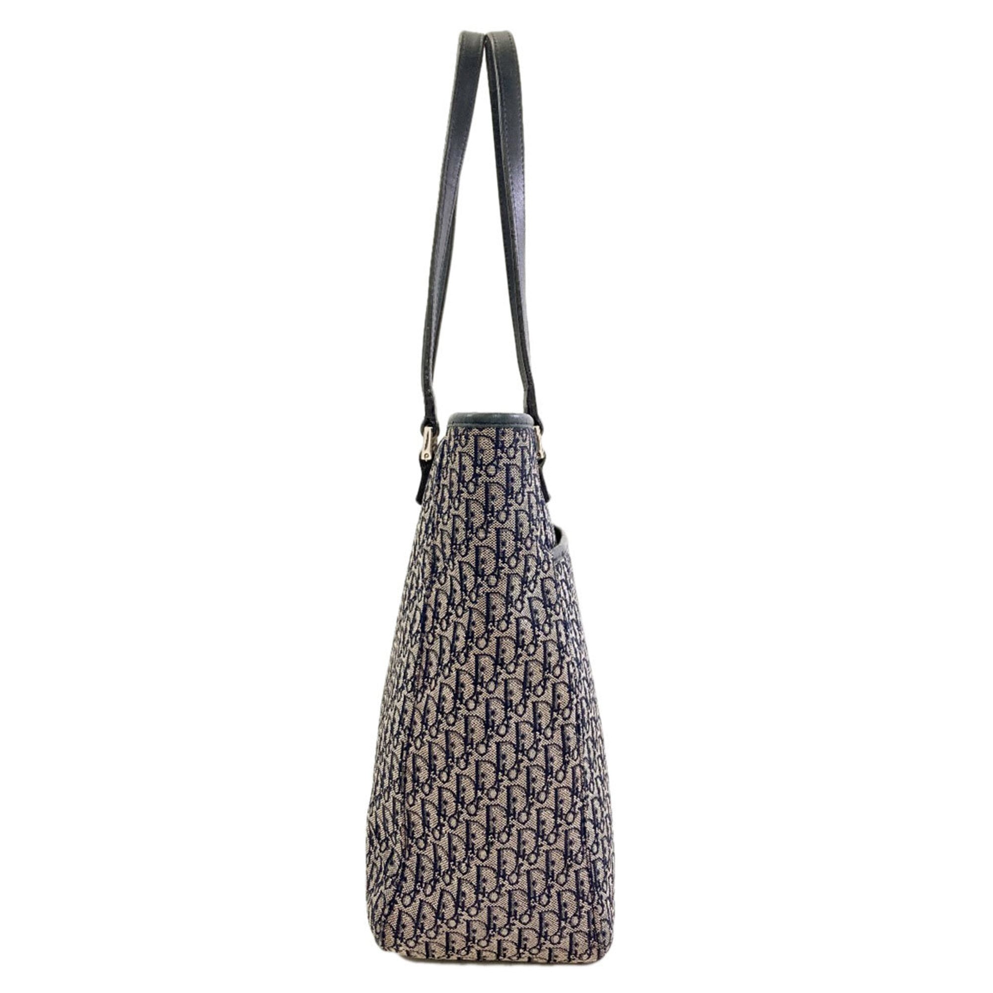 Christian Dior Navy Canvas Tote Bag (Pre-Owned)