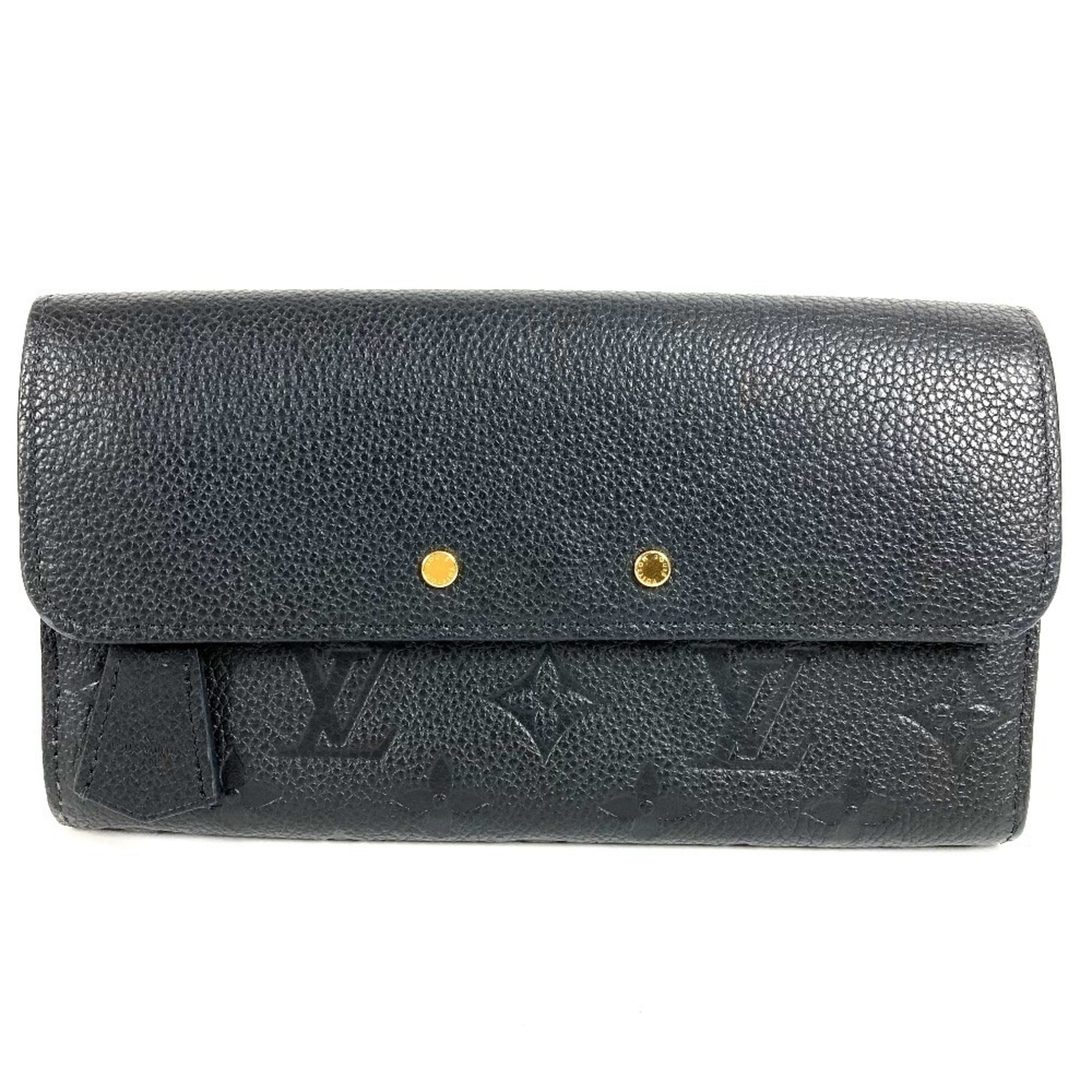 Louis Vuitton Monogram Empreinte Black Noir Monogram Empreinte Long Wallet (Bi-Fold) (Pre-Owned)