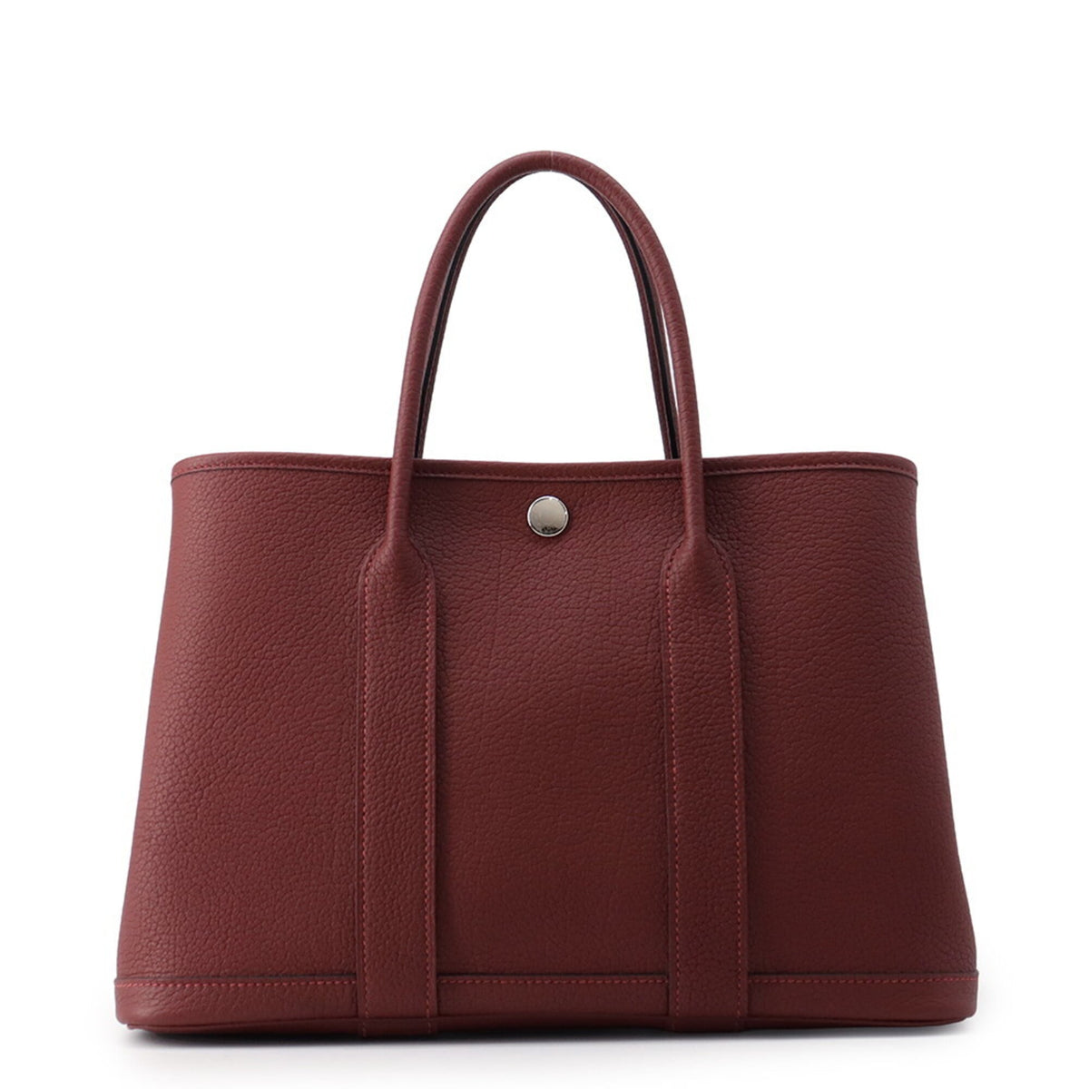Hermes Rouge H Negonda Leather Tote Bag