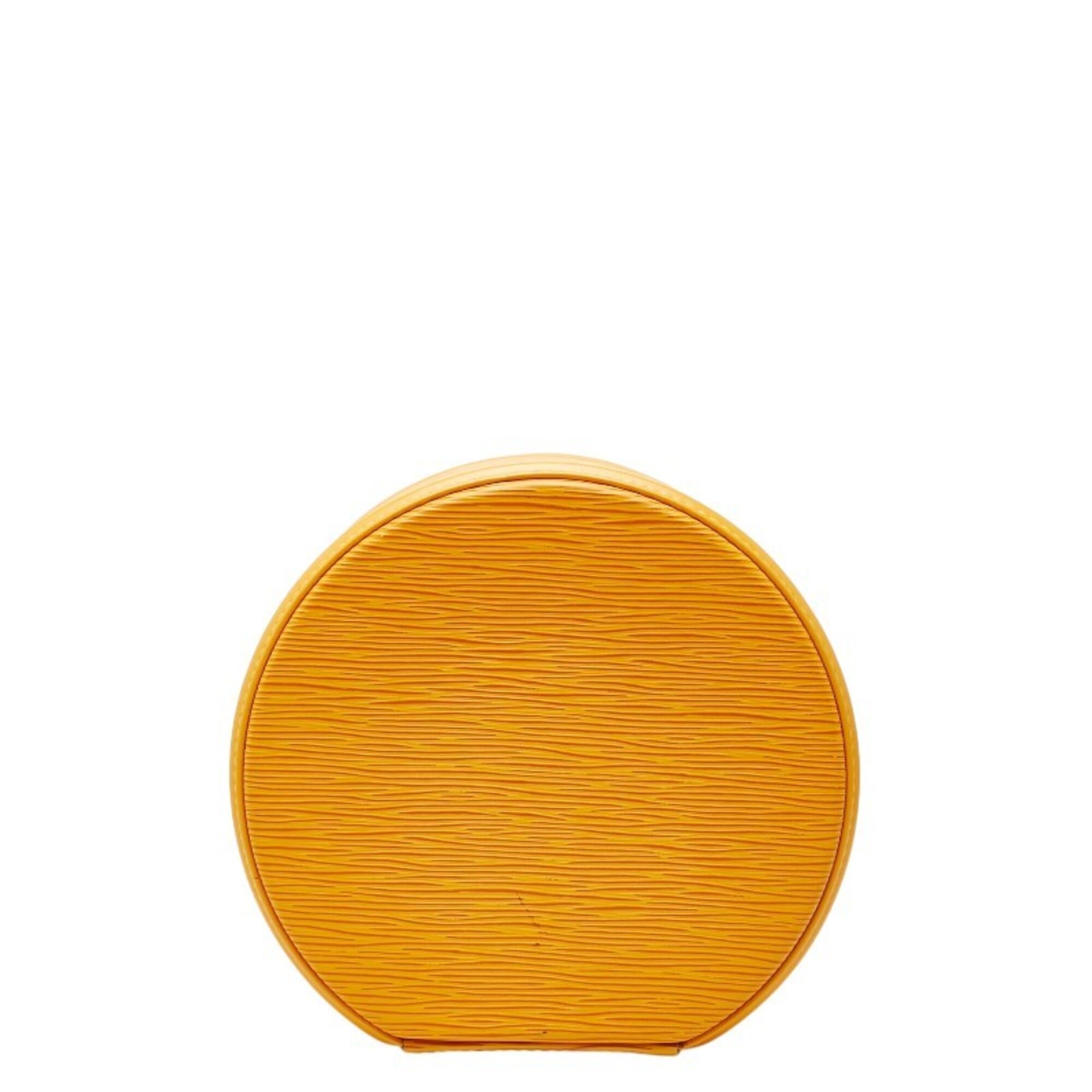 Louis Vuitton Yellow Leather Handbag Vanity Bag (Pre-Owned)