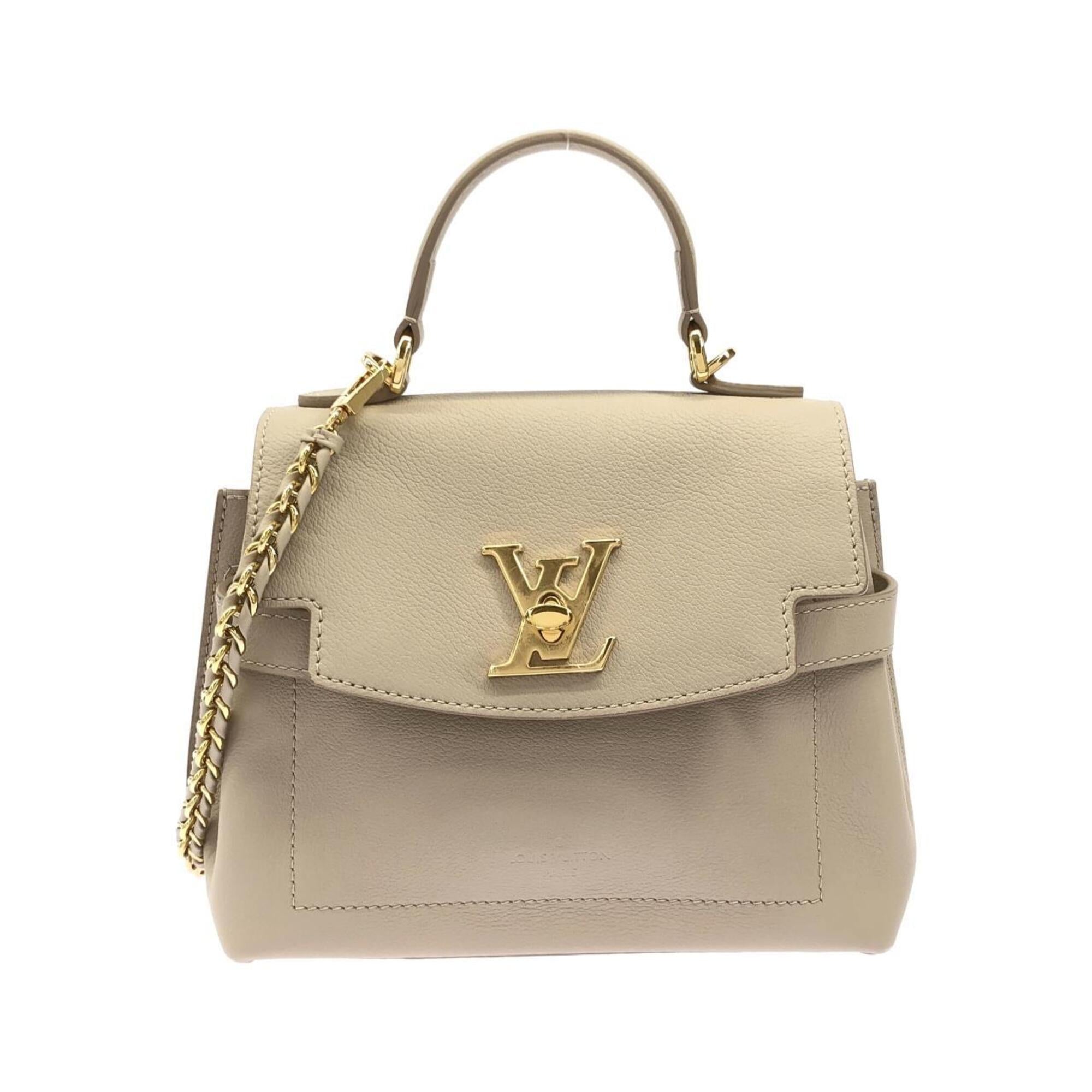 Louis Vuitton Grayish Leather Handbag (Pre-Owned)
