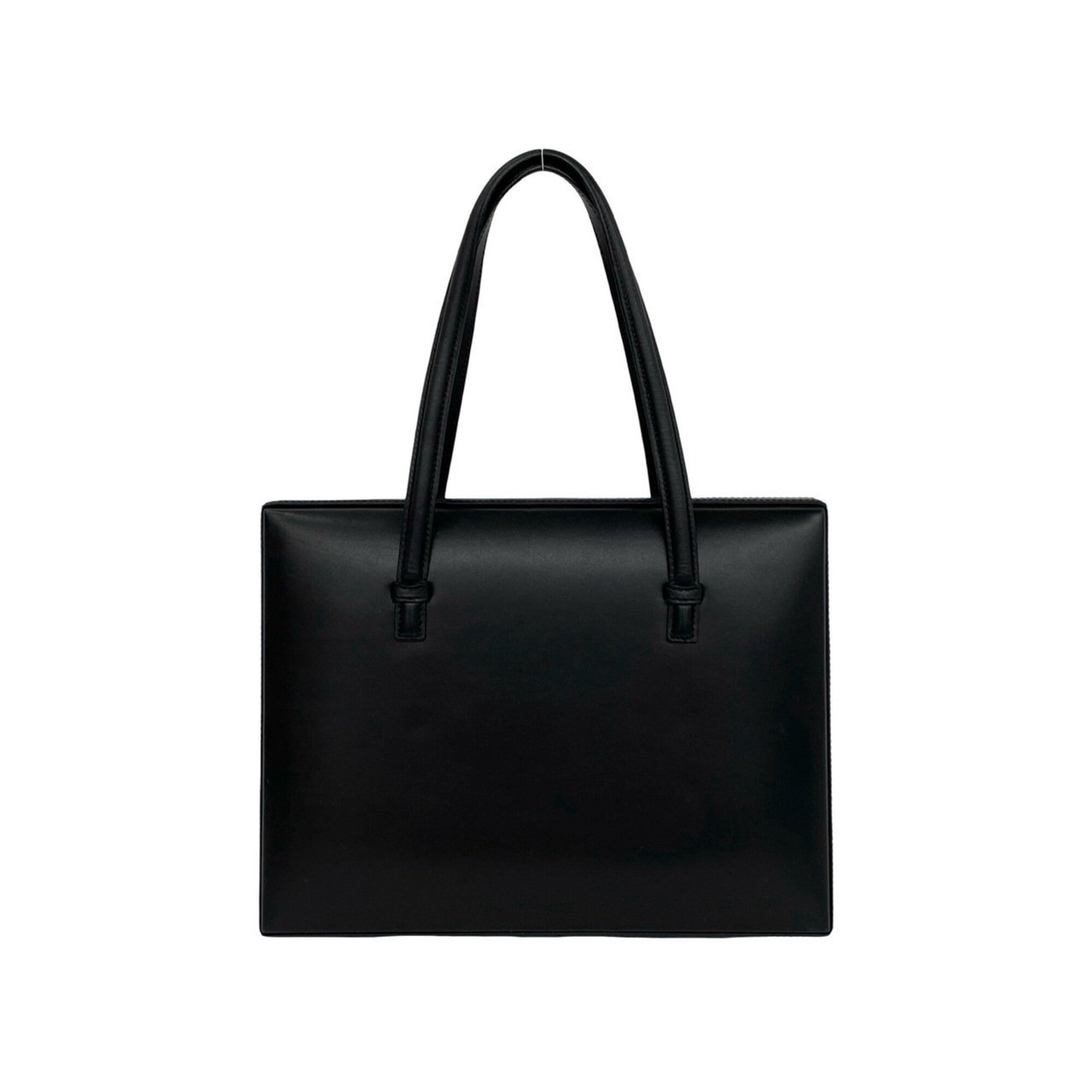 Loewe Black Leather Boston Bag Handbag Tote Bag (Pre-Owned)