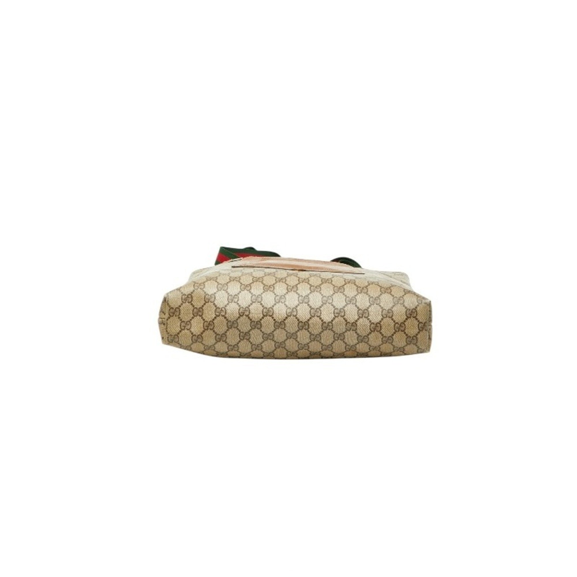 Gucci Brown Pvc Leather Handbag Shoulder Bag Tote Bag (Pre-Owned)