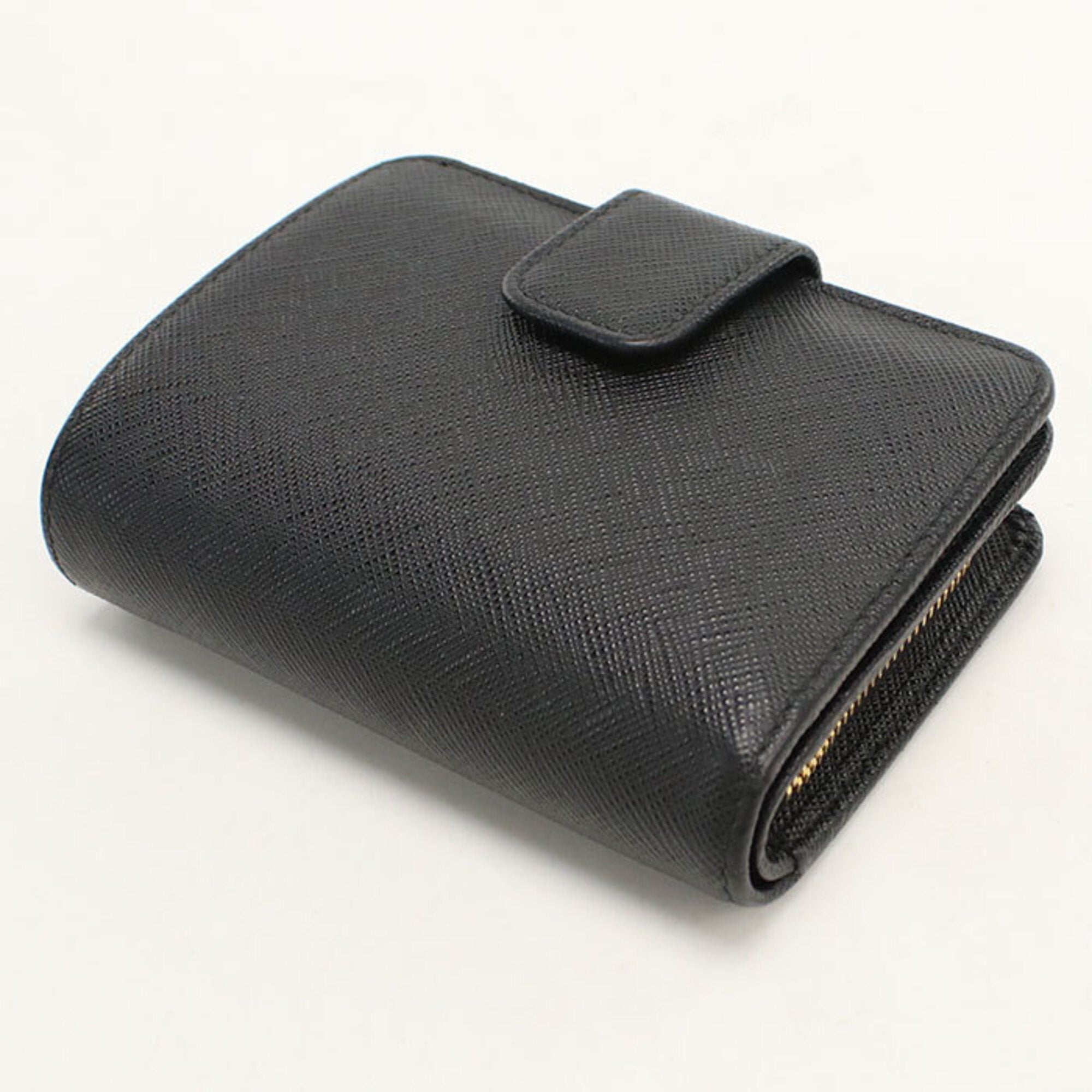 Prada Black Leather Wallet (Bi-Fold) (Pre-Owned)