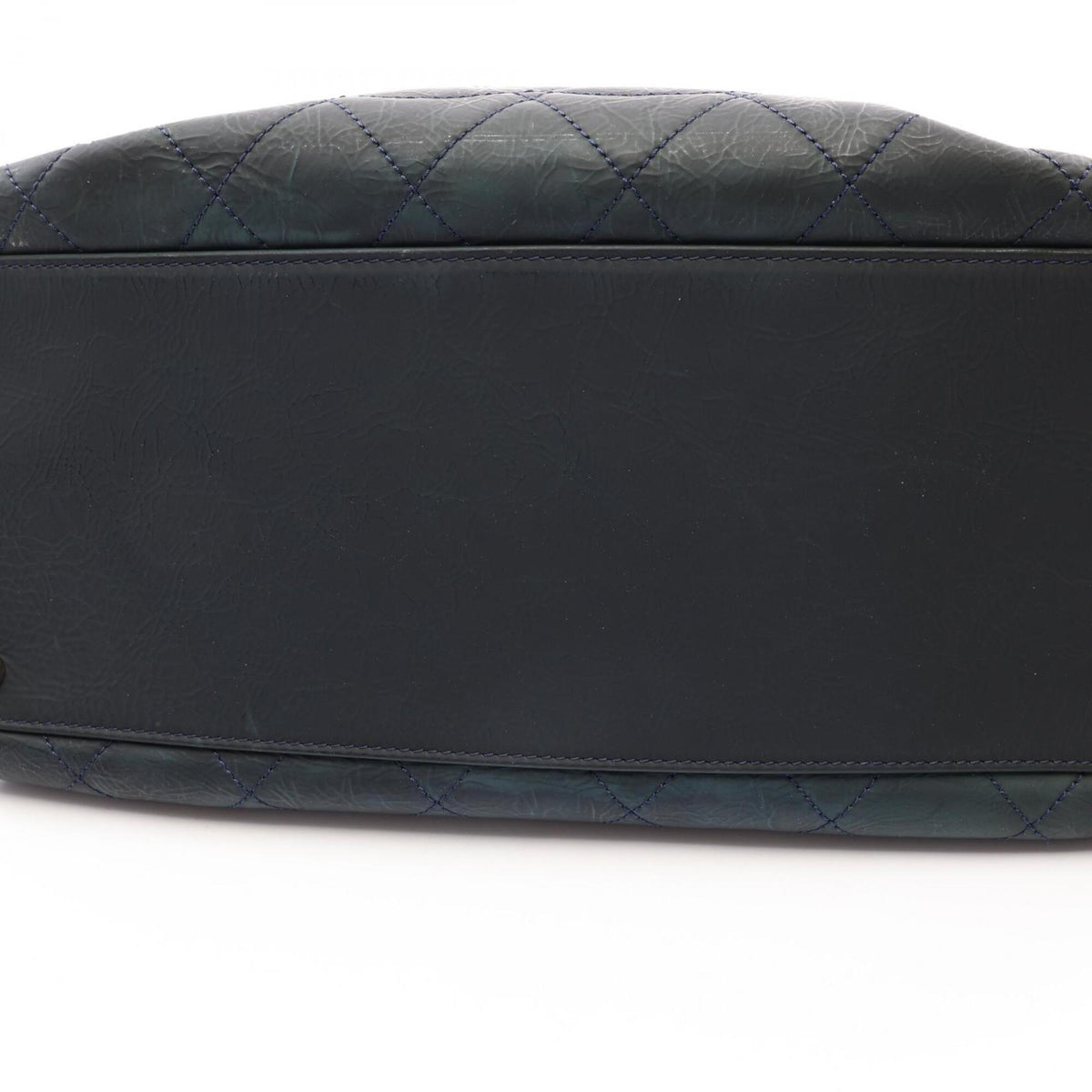 Chanel Matelasse Black Leather Handbag Tote Bag (Pre-Owned)