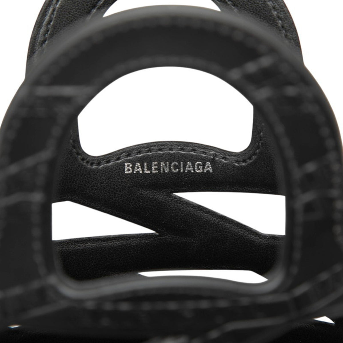 Balenciaga Black Leather Handbag Shoulder Bag (Pre-Owned)