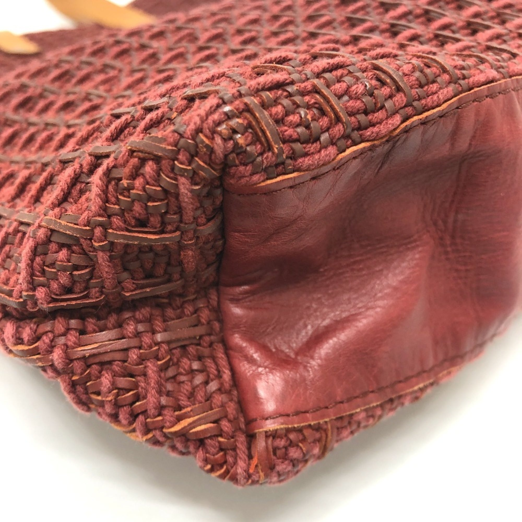 Hermes Ahmedabad Brown Canvas Handbag Tote Bag (Pre-Owned)