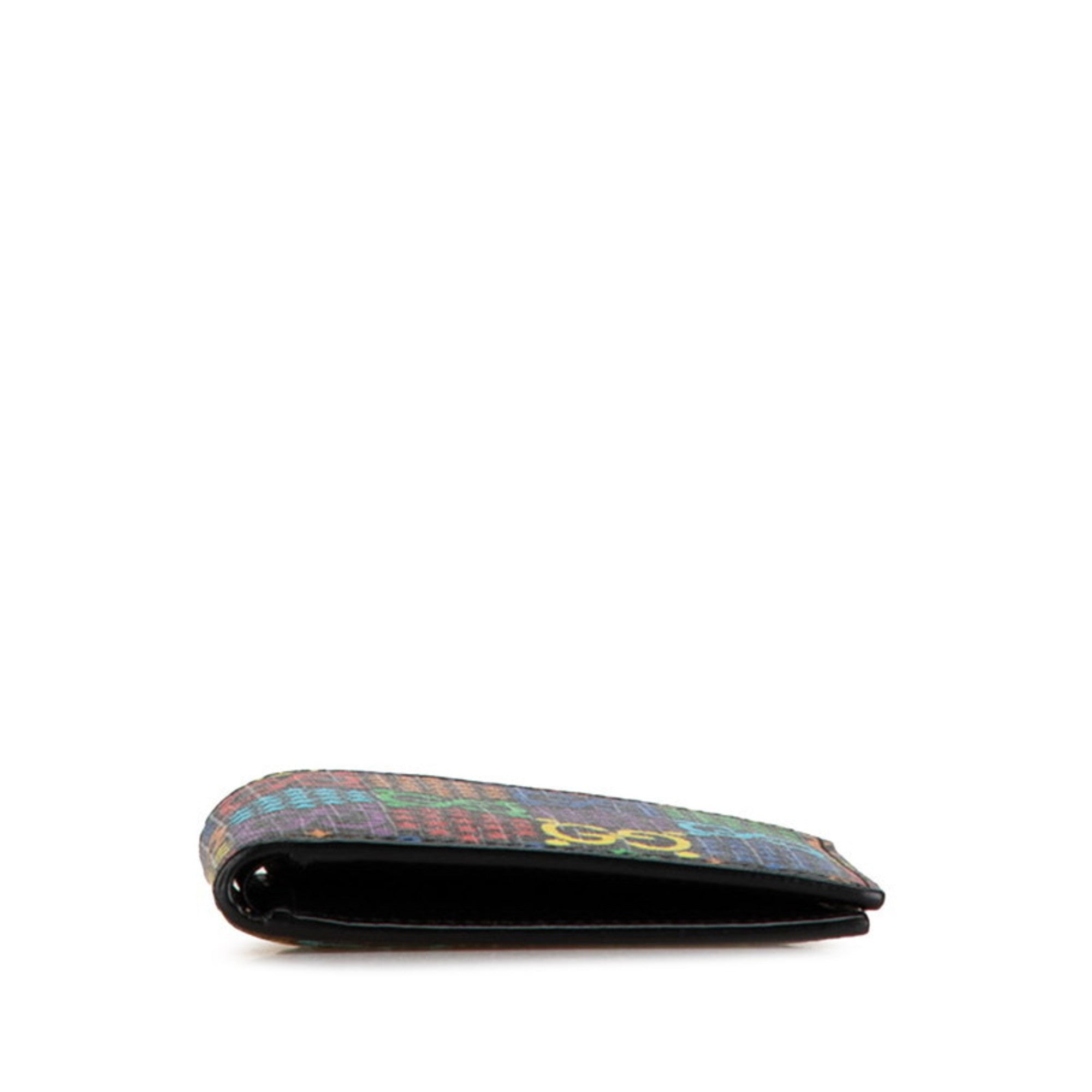 Gucci Black Multi-Color Pvc Wallet (Bi-Fold) (Pre-Owned)