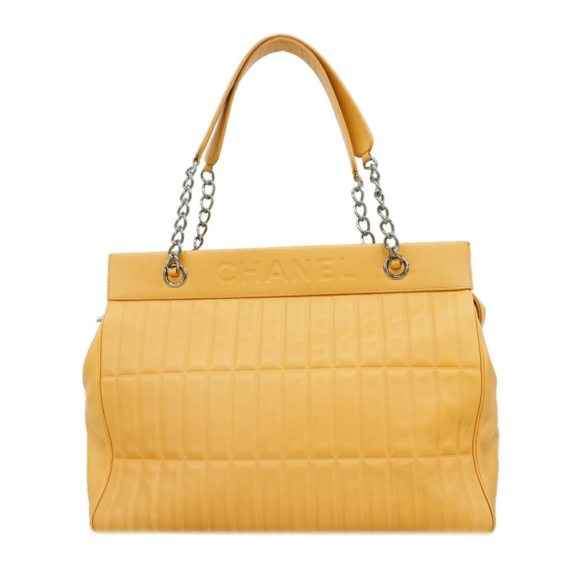 Chanel Beige Leather Tote Bag (Pre-Owned)