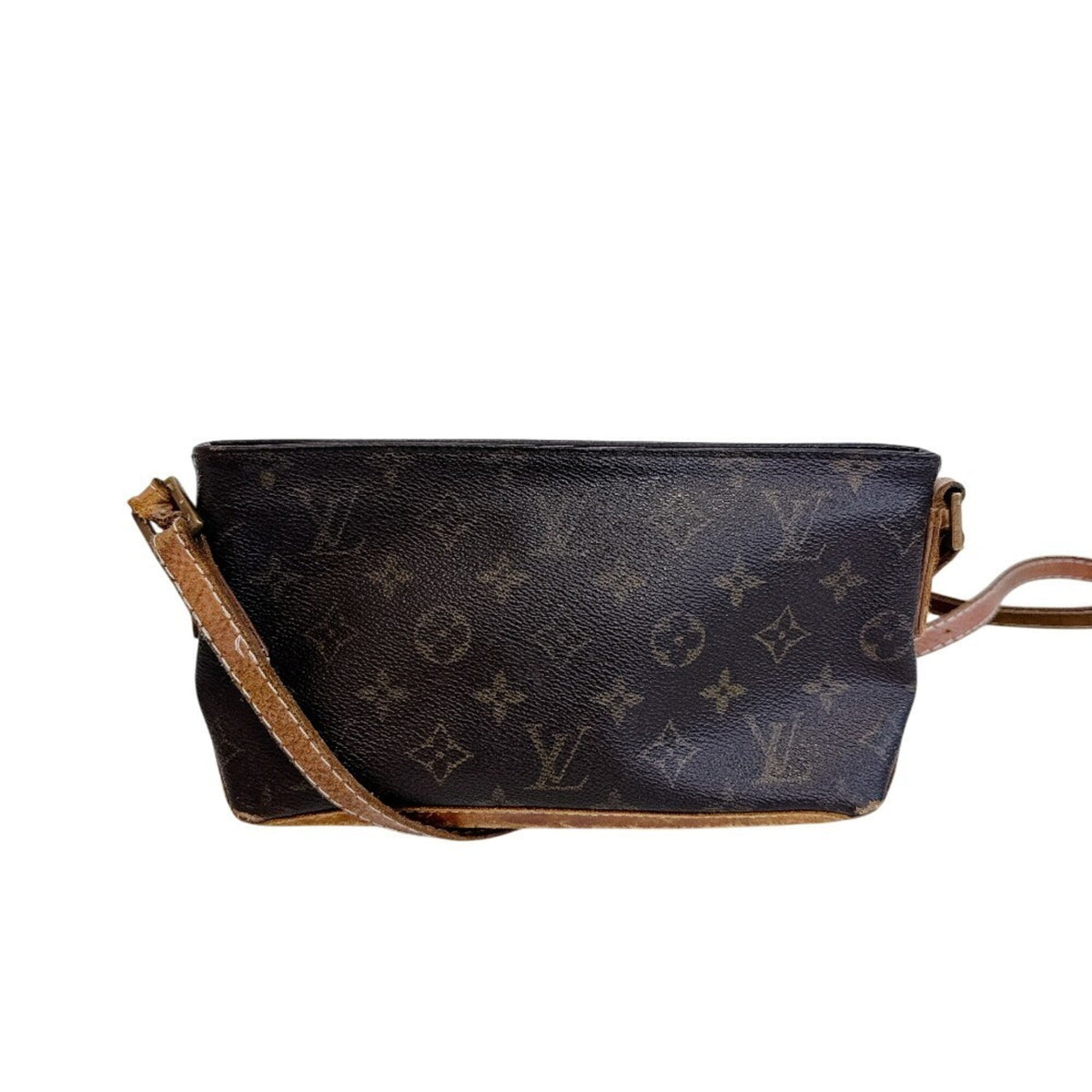 Louis Vuitton Brown Monogram Canvas Shoulder Bag (Pre-Owned)