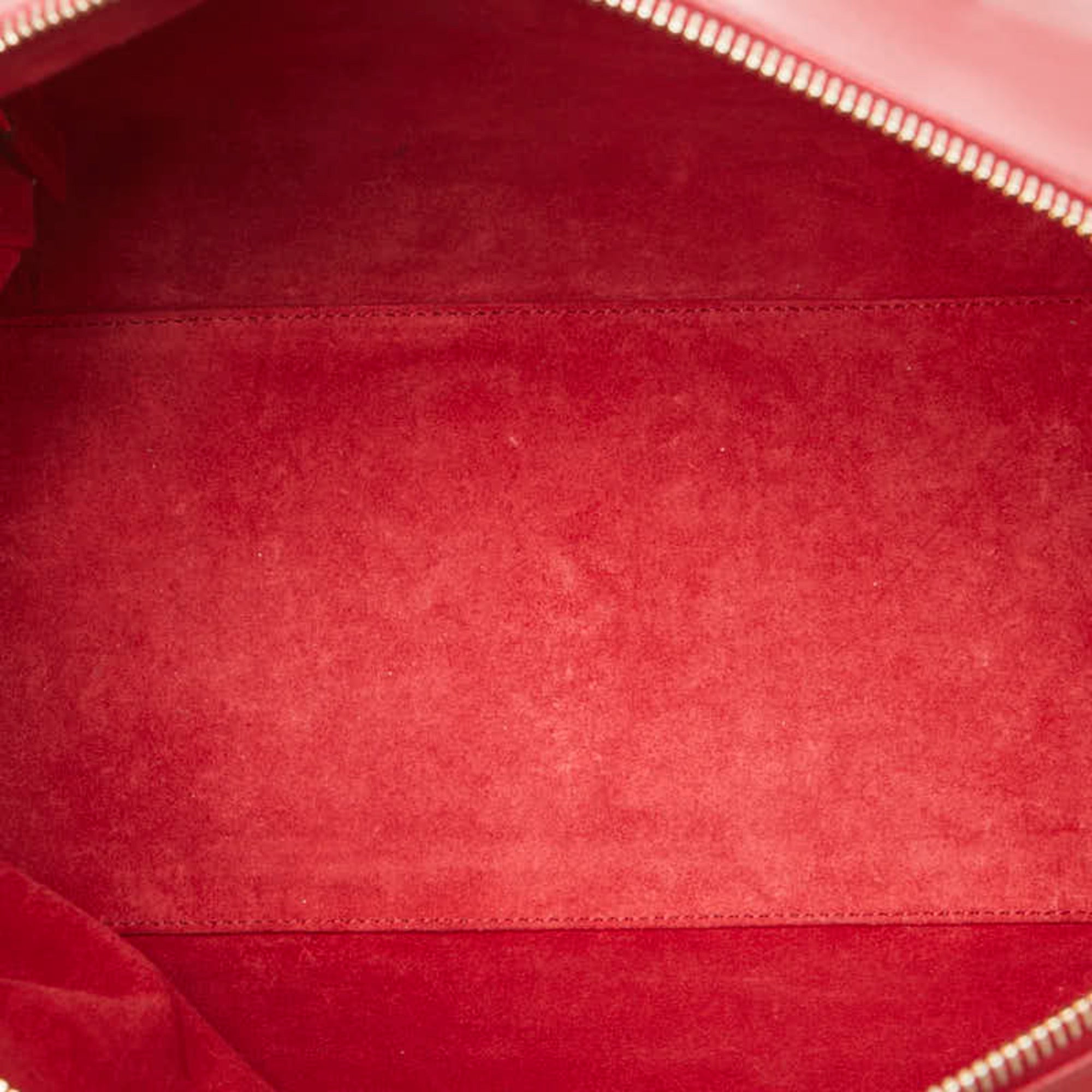 Saint Laurent Red Color Leather Handbag Shoulder Bag (Pre-Owned)