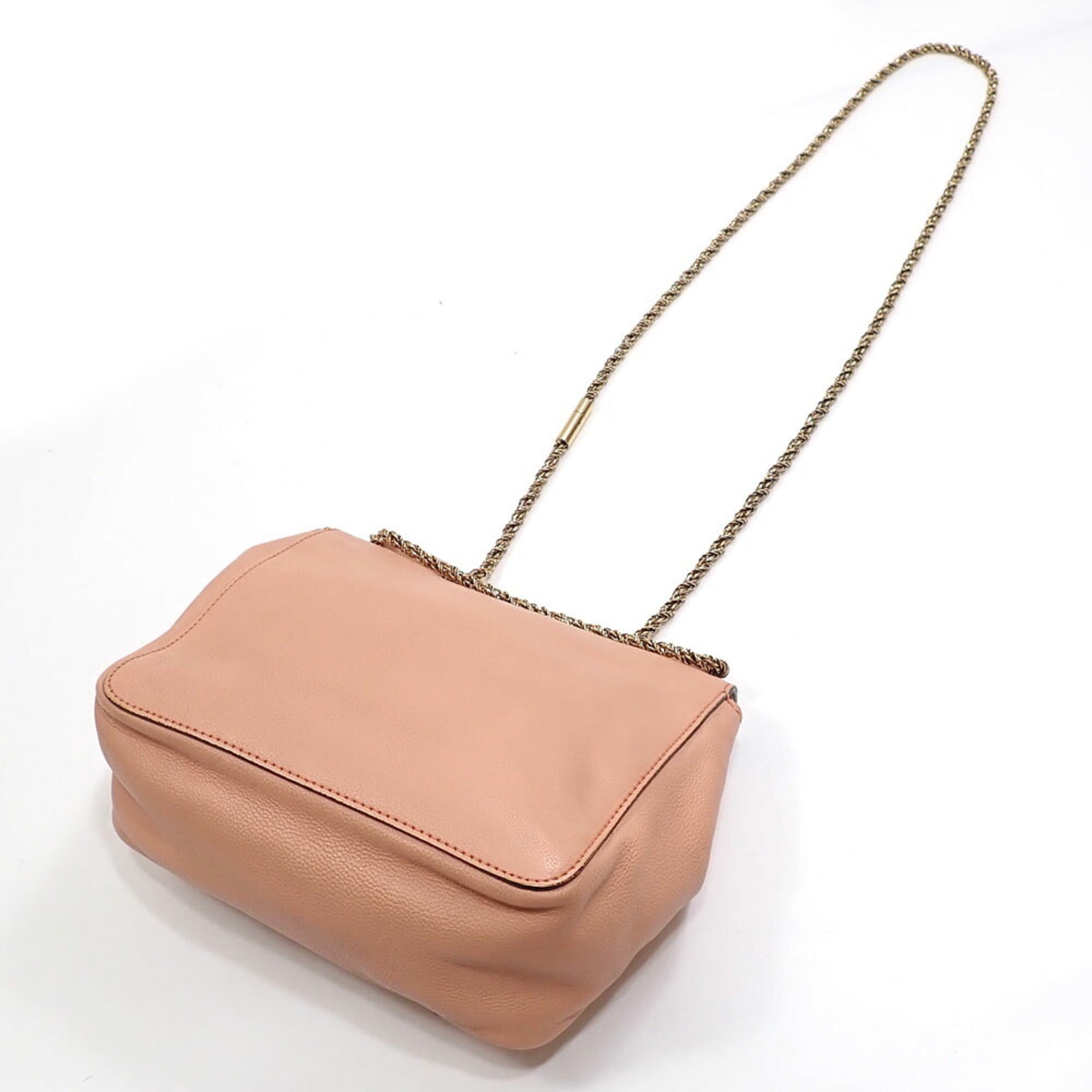 Chloé Elsie Pink Leather Shoulder Bag (Pre-Owned)