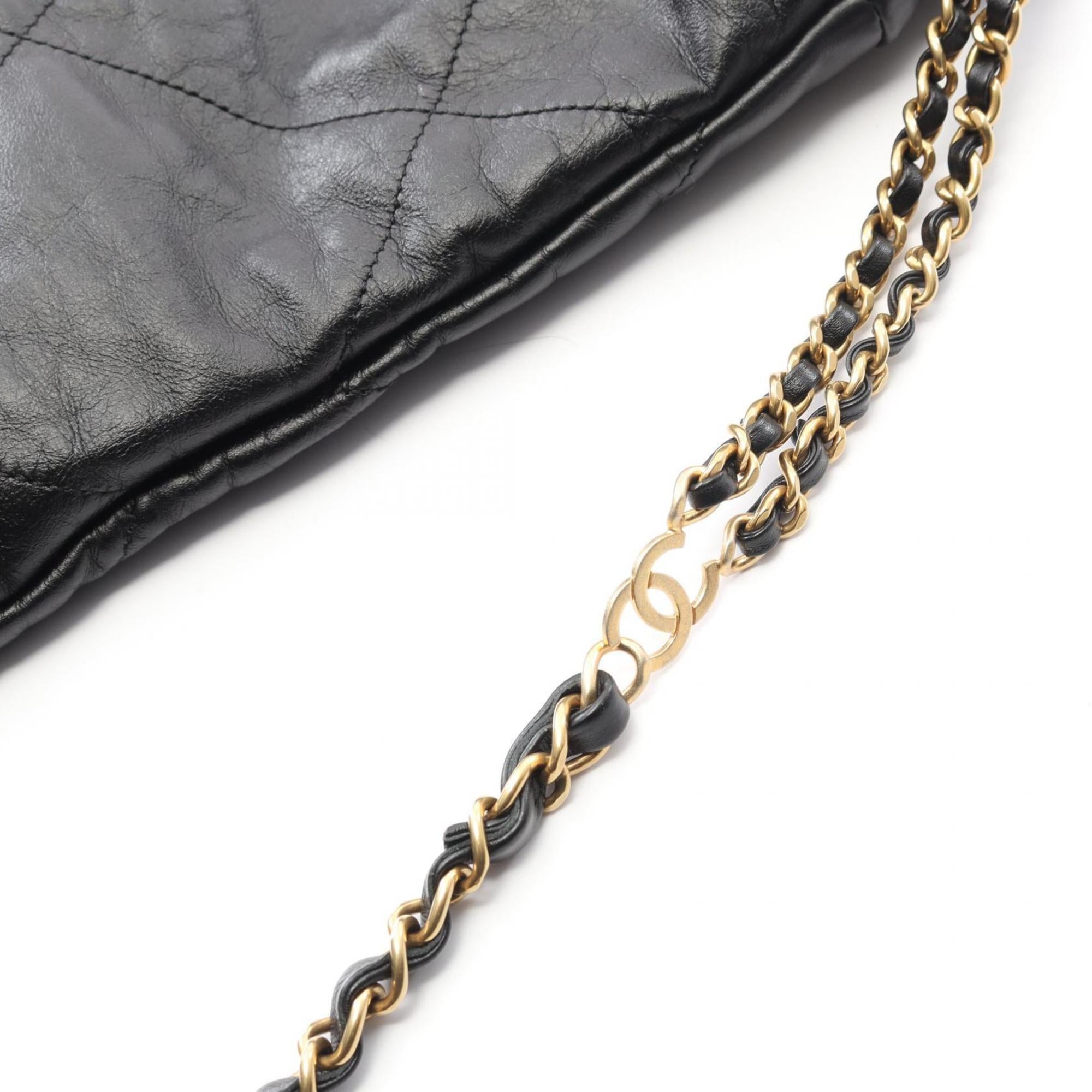 Chanel Black Leather Backpack (Pre-Owned)