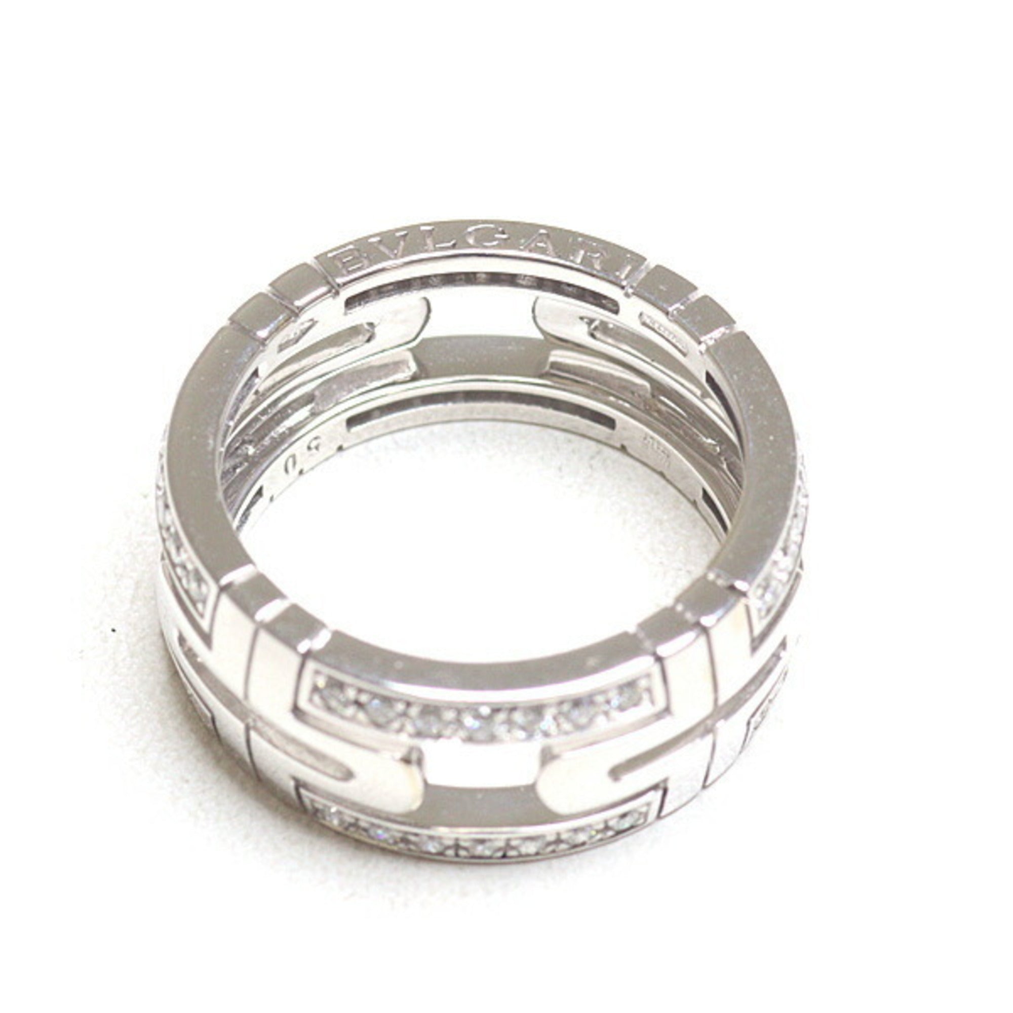 Bvlgari White Gold White Gold (18K) Band Ring (Pre-Owned)