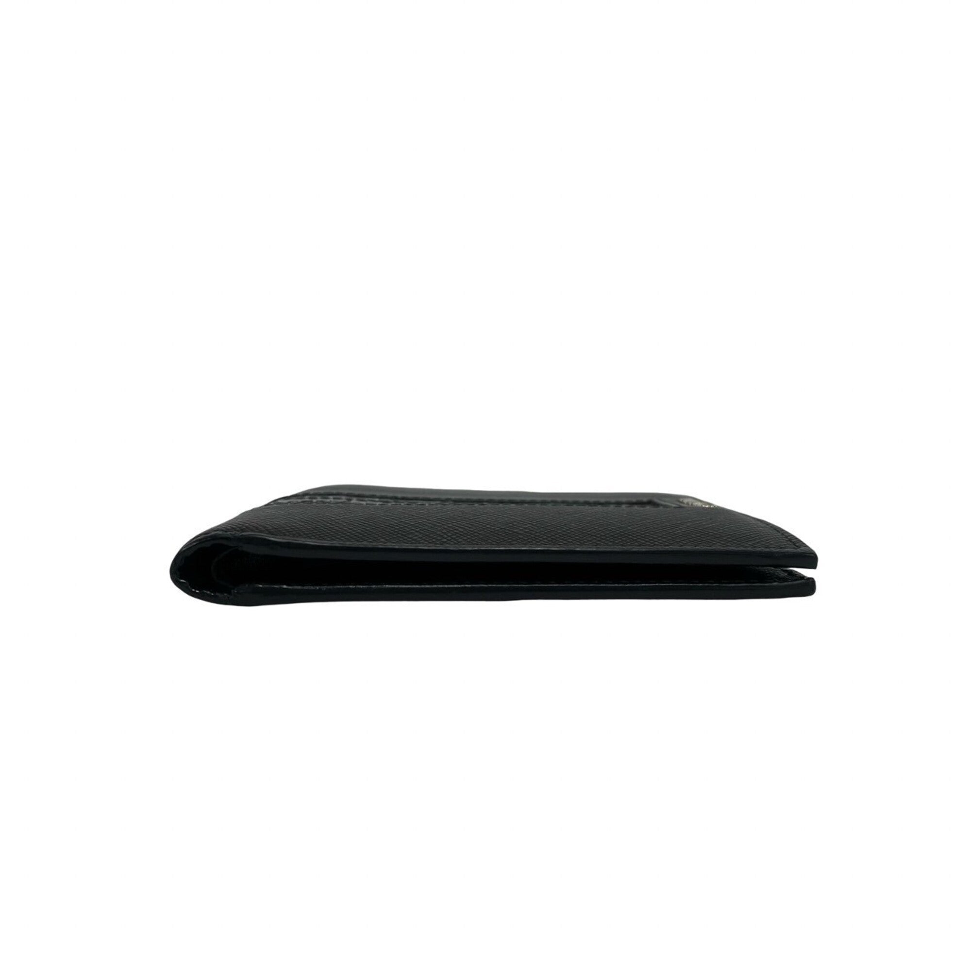 Prada Black Leather Wallet (Bi-Fold) (Pre-Owned)