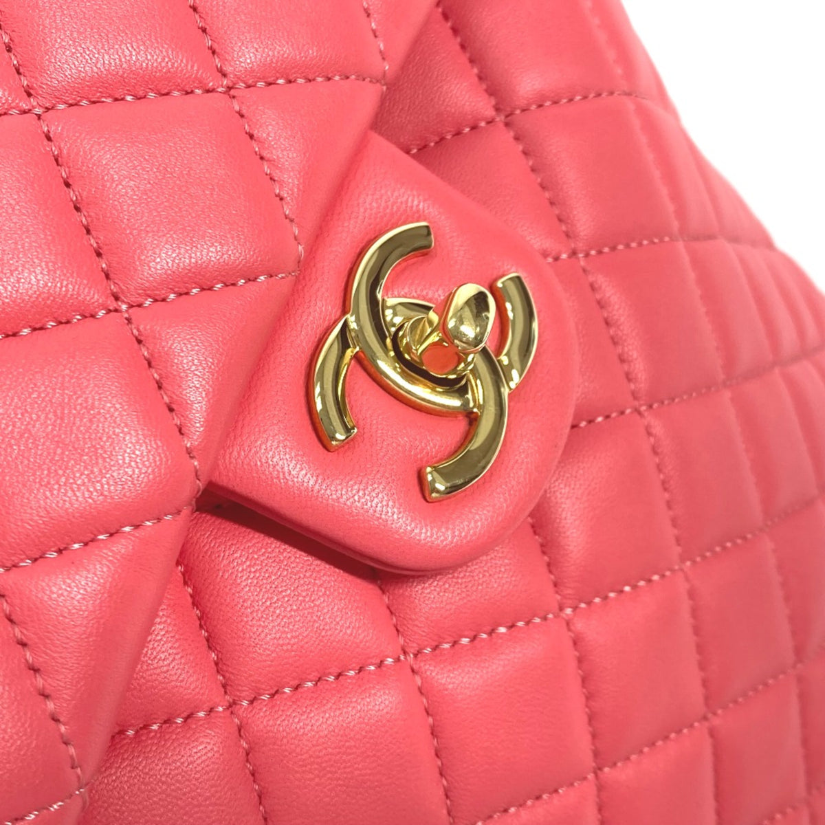 Chanel Pink Leather Backpack (Pre-Owned)