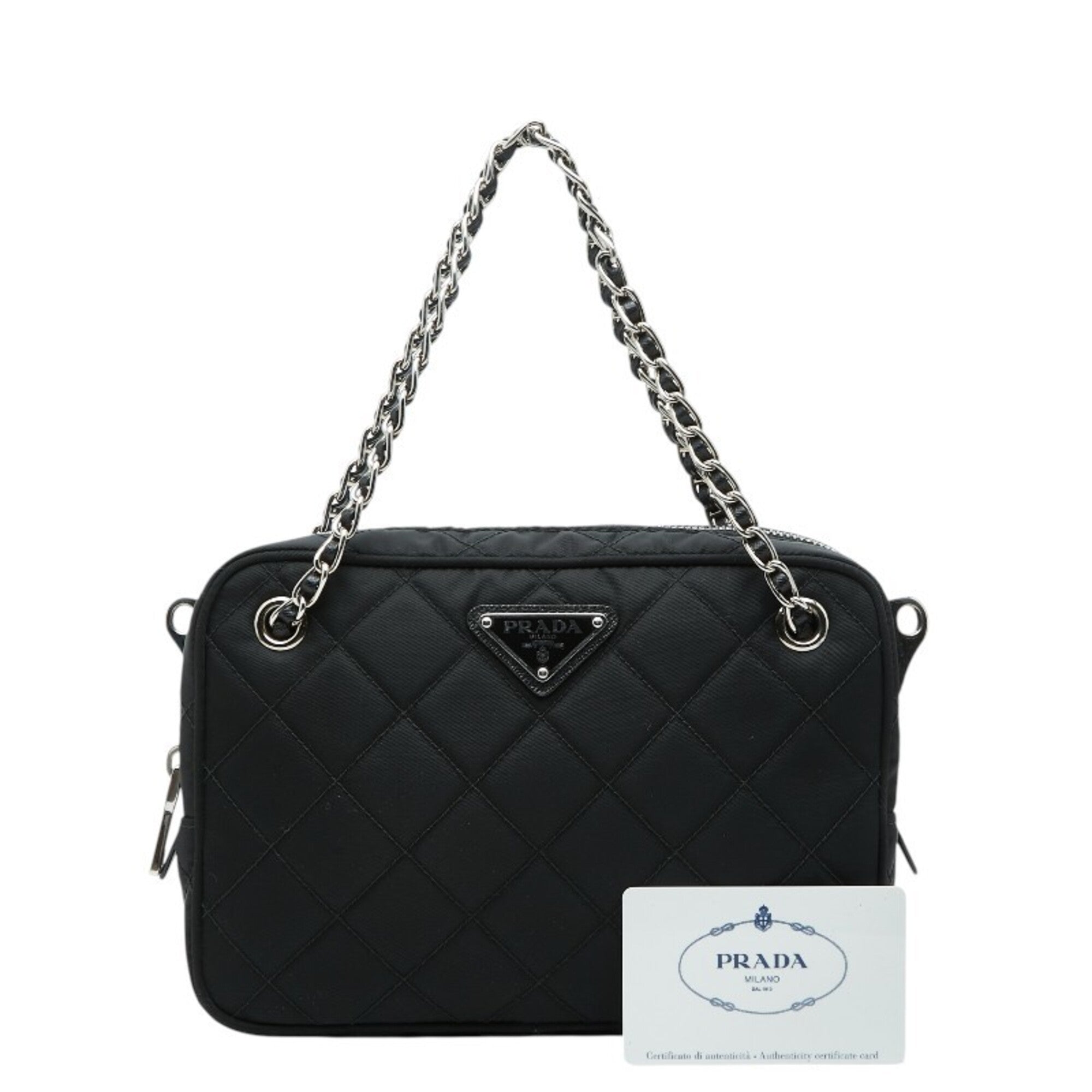 Prada Black Nylon Handbag (Pre-Owned)