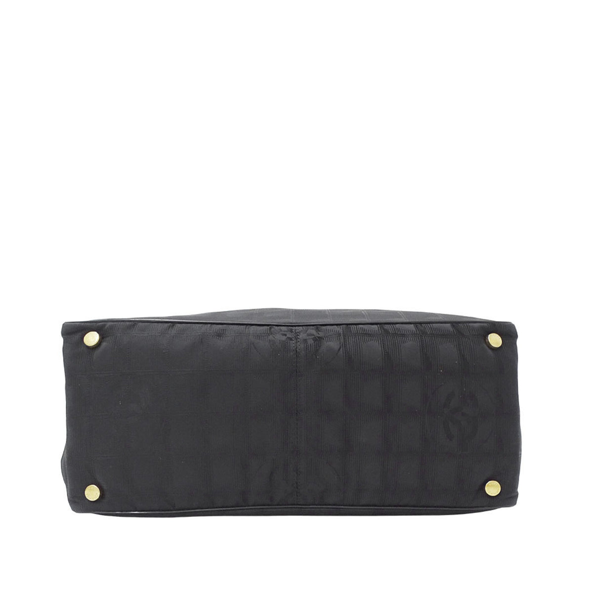 Chanel Black Nylon Handbag Tote Bag (Pre-Owned)