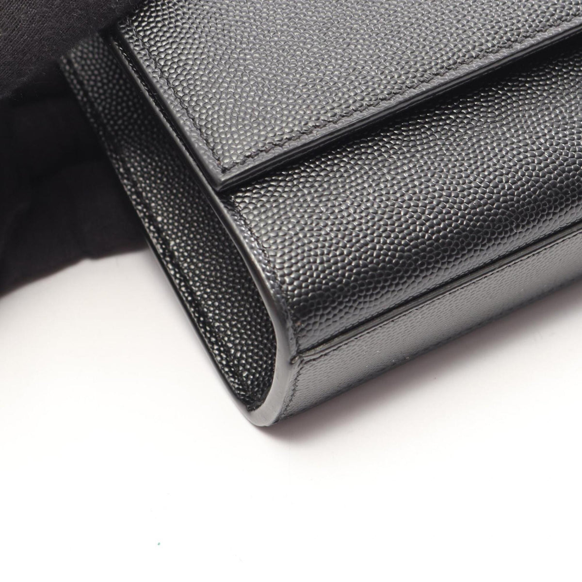 Yves Saint Laurent Black Leather Handbag Shoulder Bag (Pre-Owned)