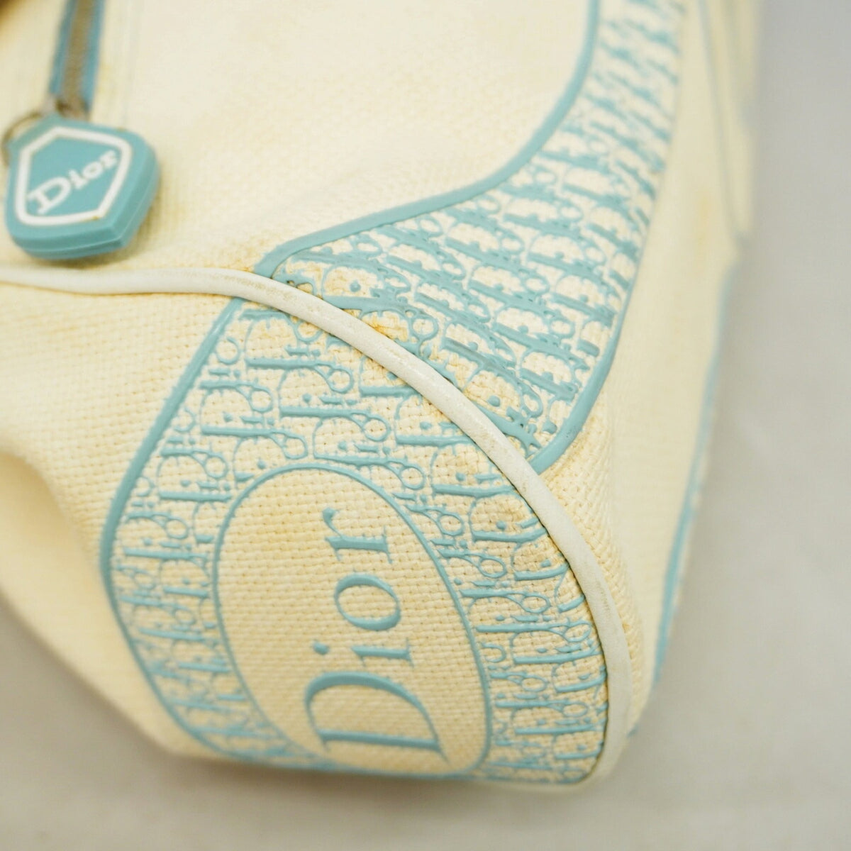 Christian Dior Ivory Canvas Shoulder Bag (Pre-Owned)