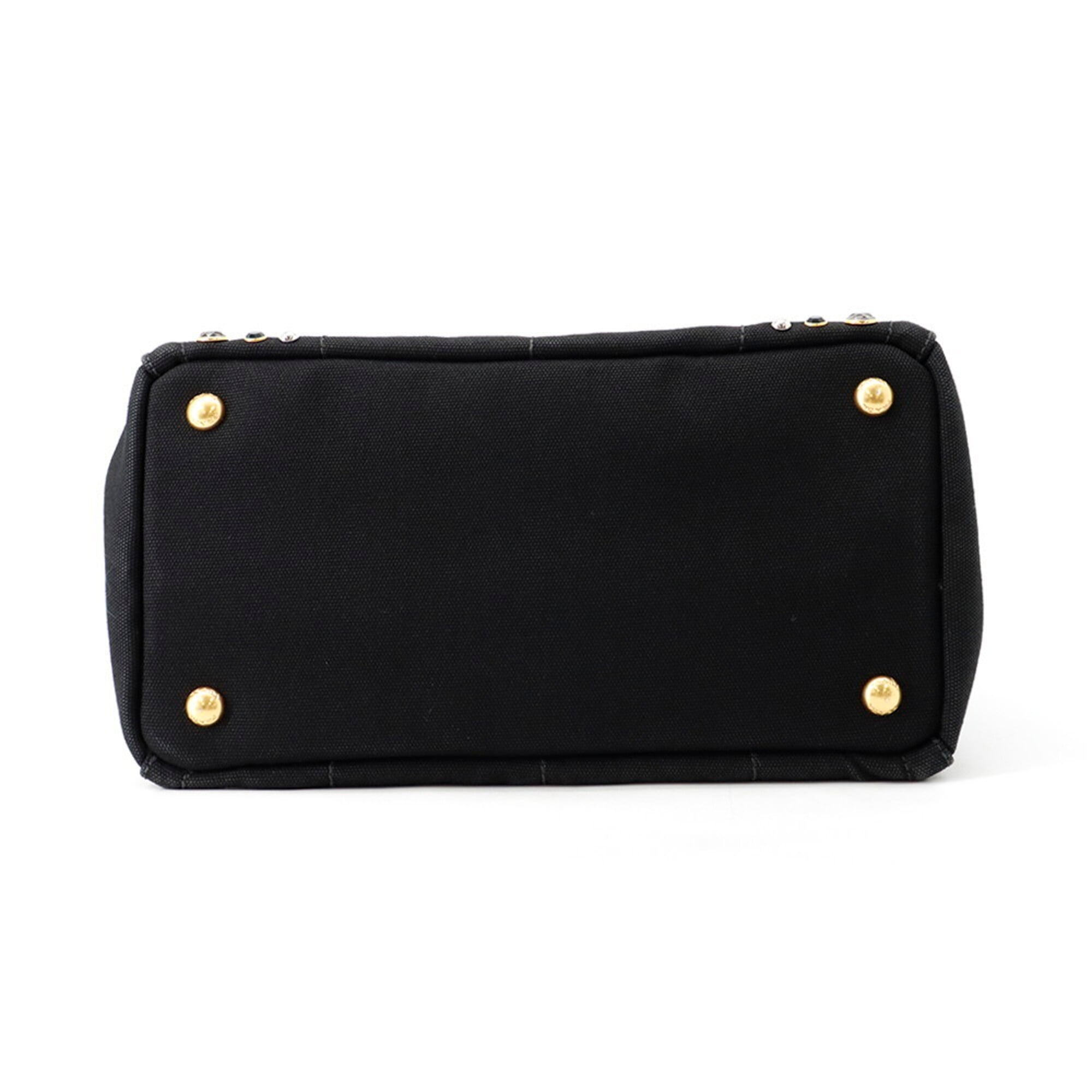 Prada Black Canvas Tote Bag (Pre-Owned)