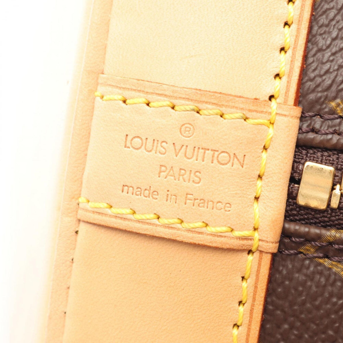 Louis Vuitton Brown Monogram Leather Handbag (Pre-Owned)