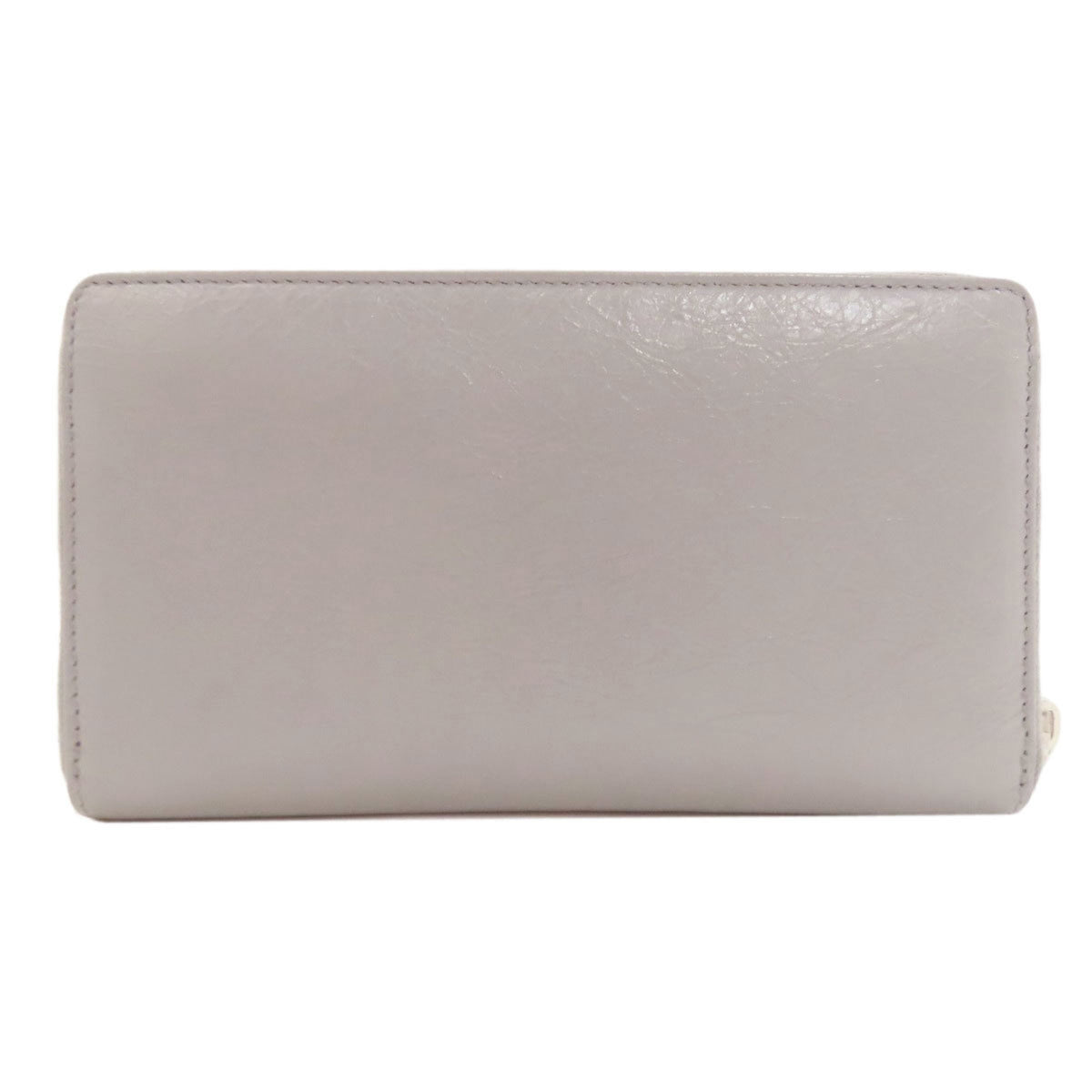 Balenciaga Gray Leather Long Wallet (Bi-Fold) (Pre-Owned)