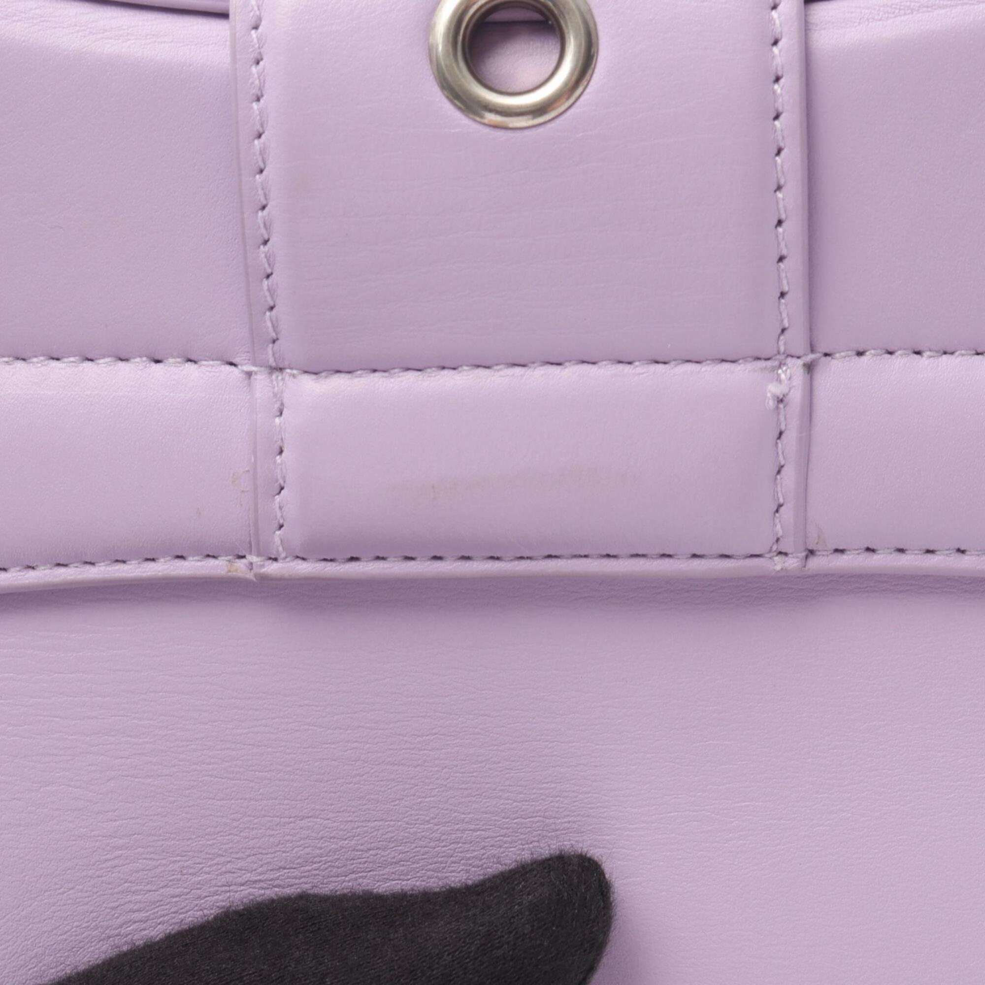 Balenciaga Purple Leather Handbag Shoulder Bag (Pre-Owned)