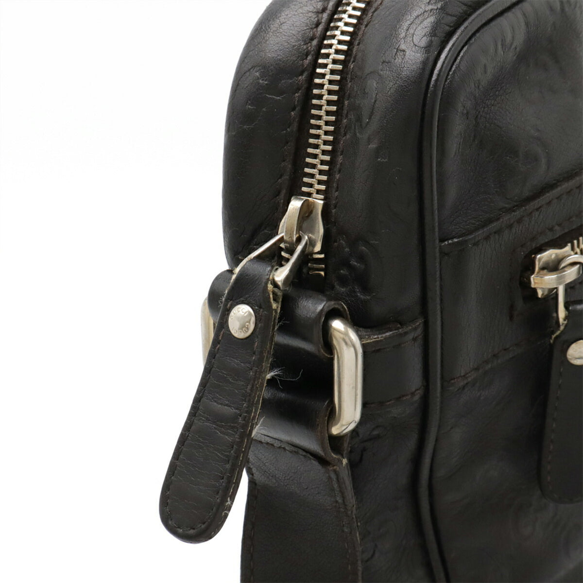 Gucci Black Leather Shoulder Bag (Pre-Owned)