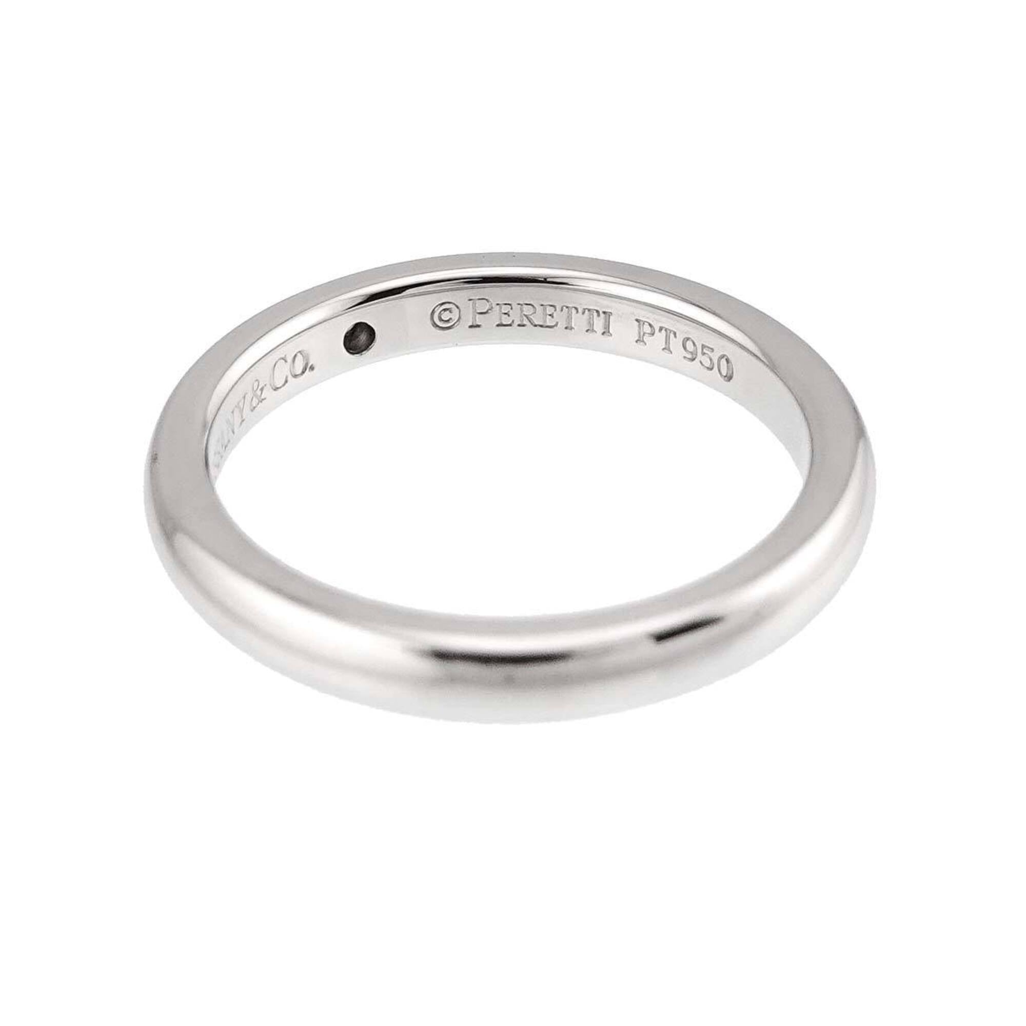 Tiffany Silver Platinum 950 Band Ring (Pre-Owned)
