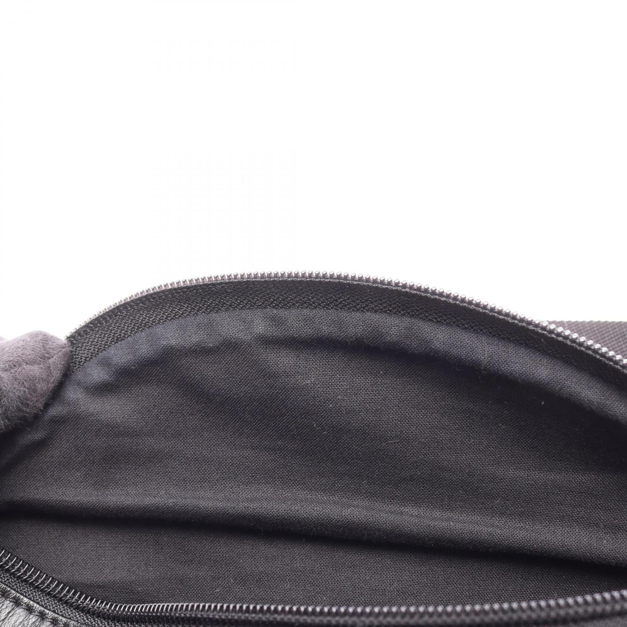 Balenciaga Black Gray White Leather Fanny Pack (Pre-Owned)